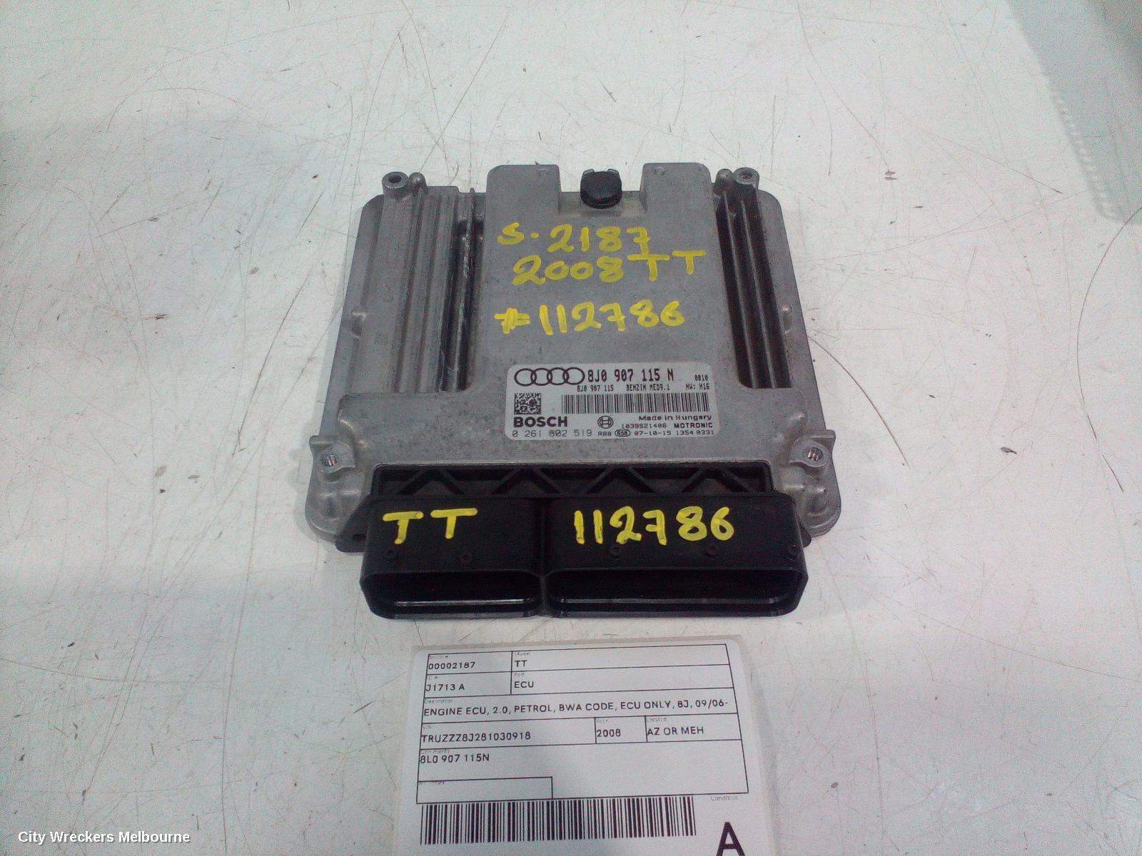 AUDI TT 2008 Ecu