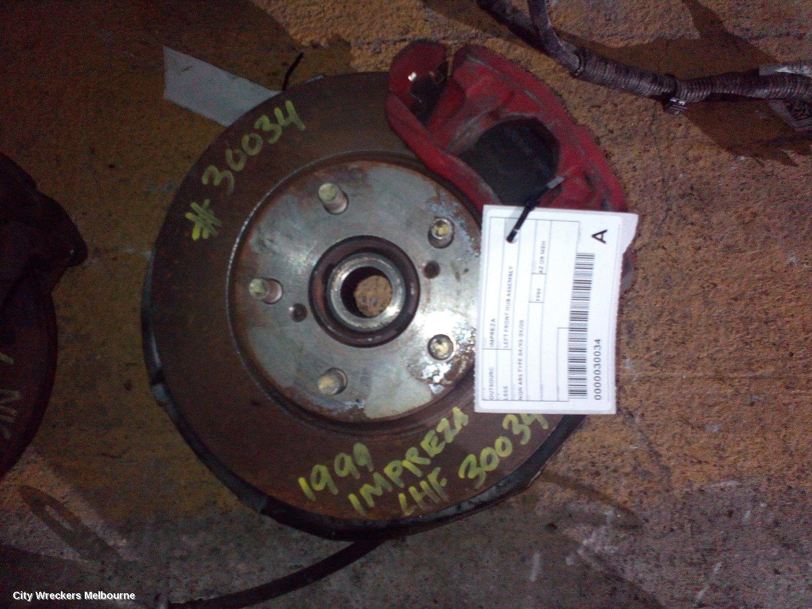 SUBARU IMPREZA 1999 Left Front Hub Assembly