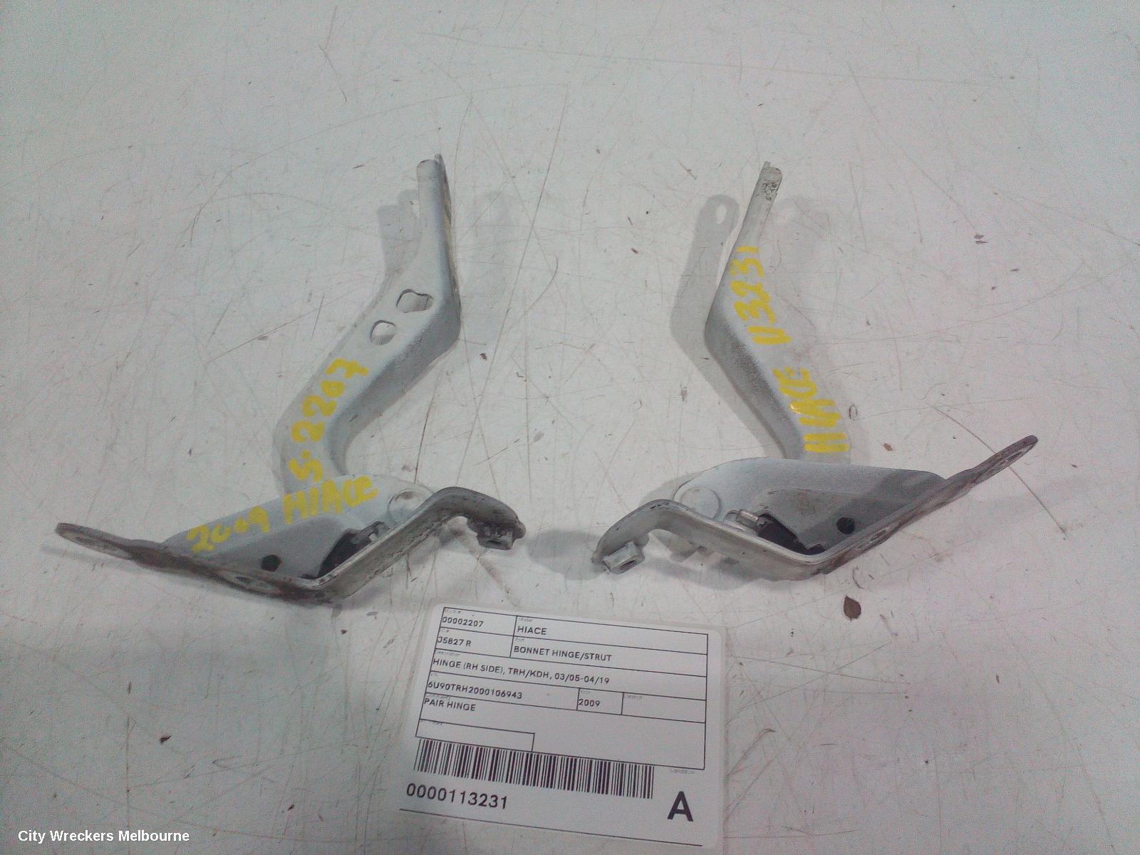 TOYOTA HIACE 2009 Bonnet Hinge/Strut