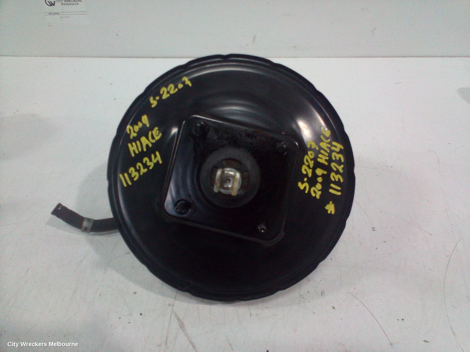 TOYOTA HIACE 2009 Brake Booster