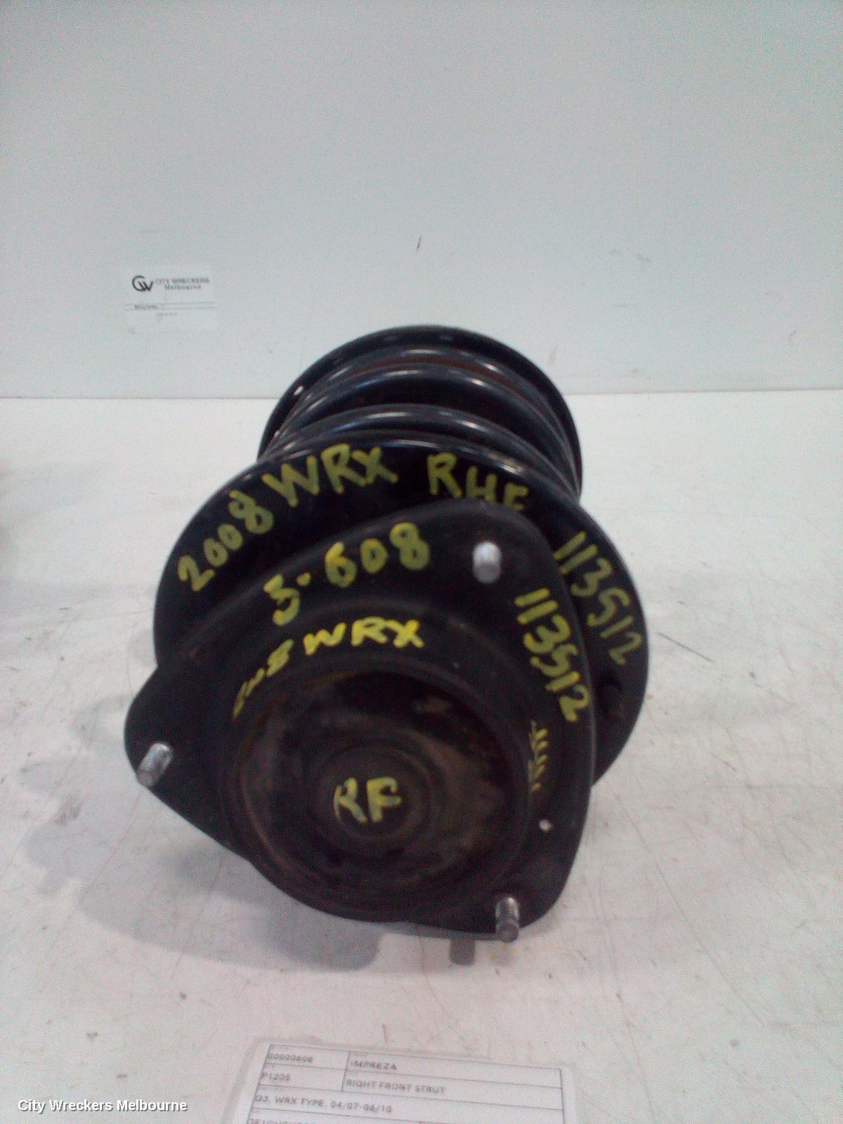 SUBARU IMPREZA 2008 Right Front Strut