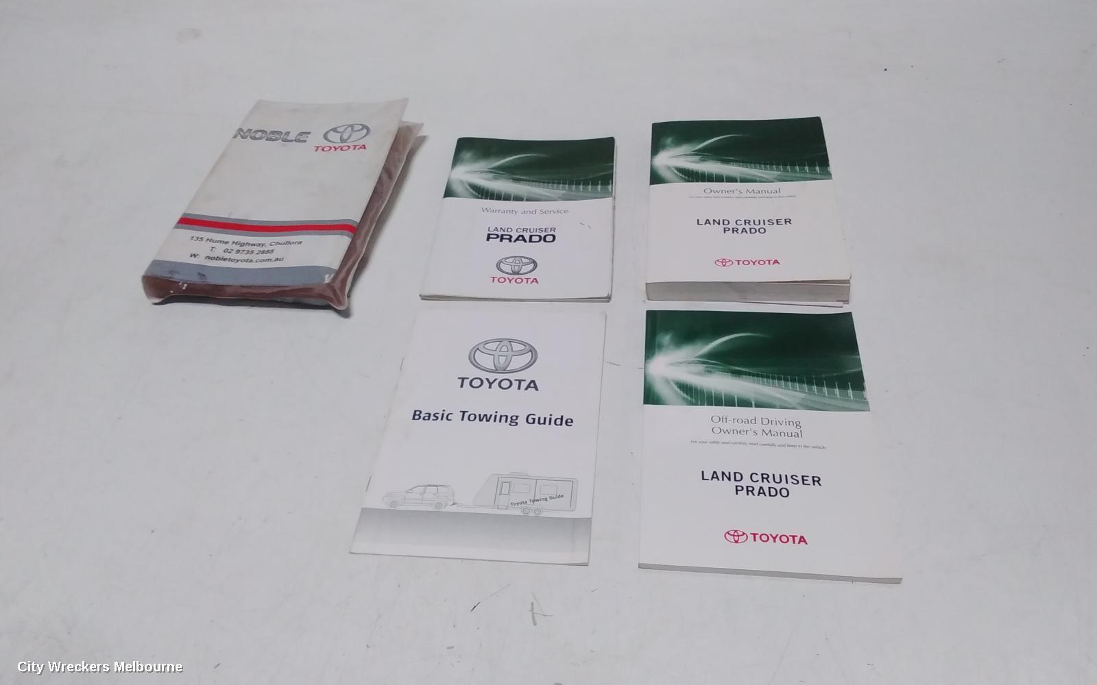 TOYOTA PRADO 2012 Owners Handbook