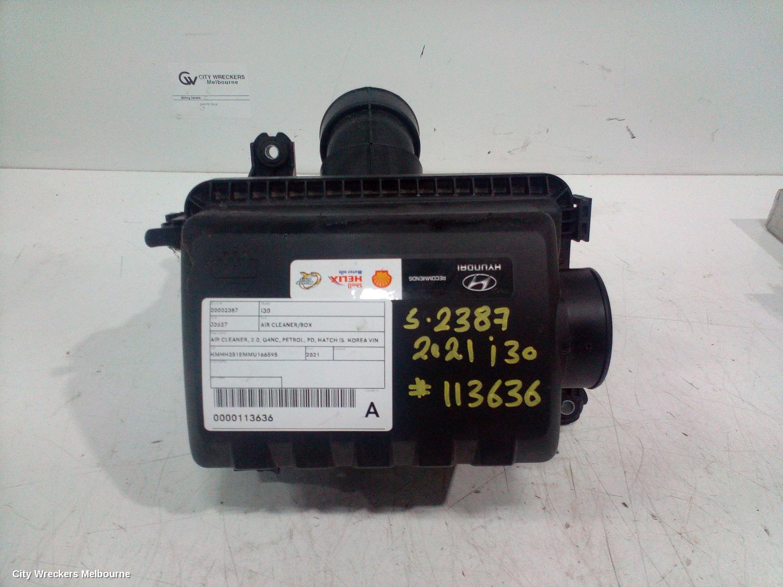 HYUNDAI I30 2021 Air Cleaner/Box