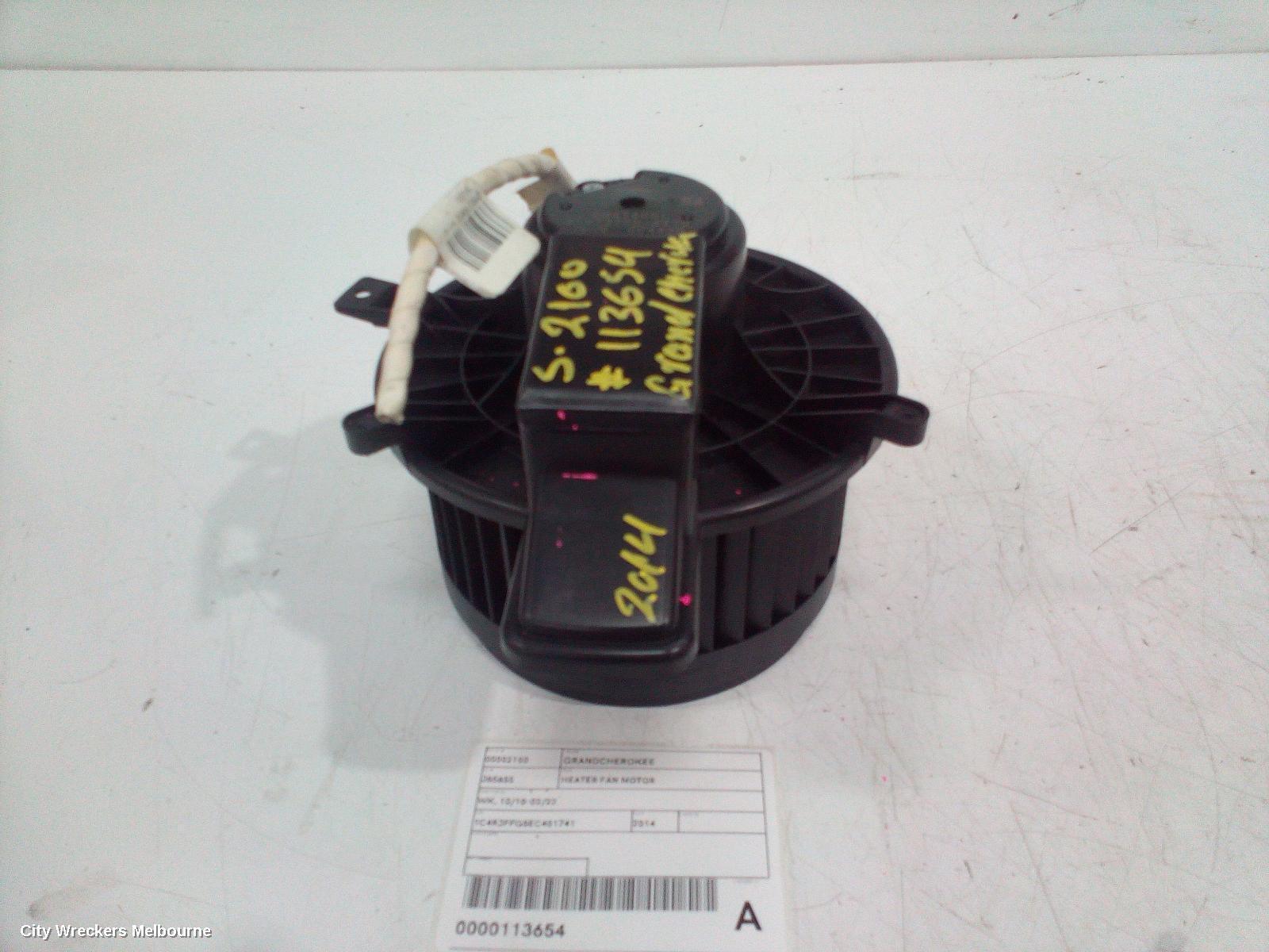 JEEP GRANDCHEROKEE 2014 Heater Fan Motor