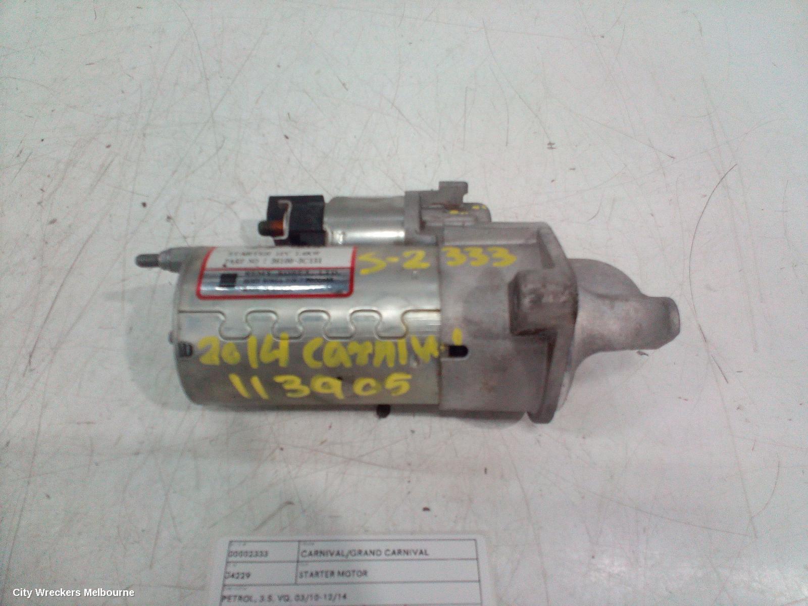 KIA CARNIVAL/GRAND CARNIVAL 2014 Starter