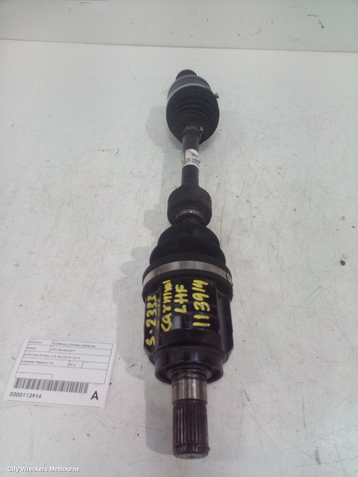 KIA CARNIVAL/GRAND CARNIVAL 2014 Left Driveshaft