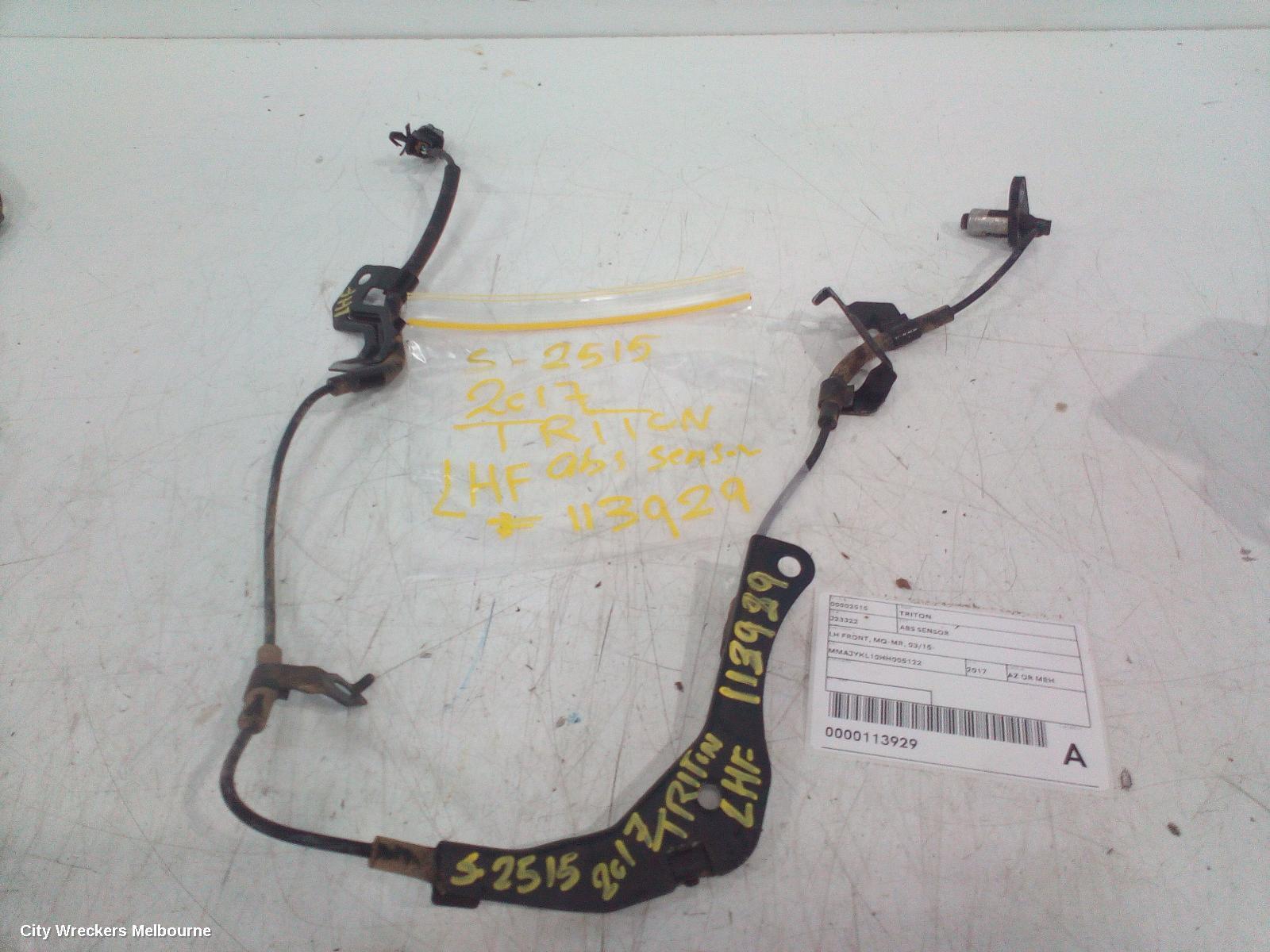 MITSUBISHI TRITON 2017 Abs Sensor