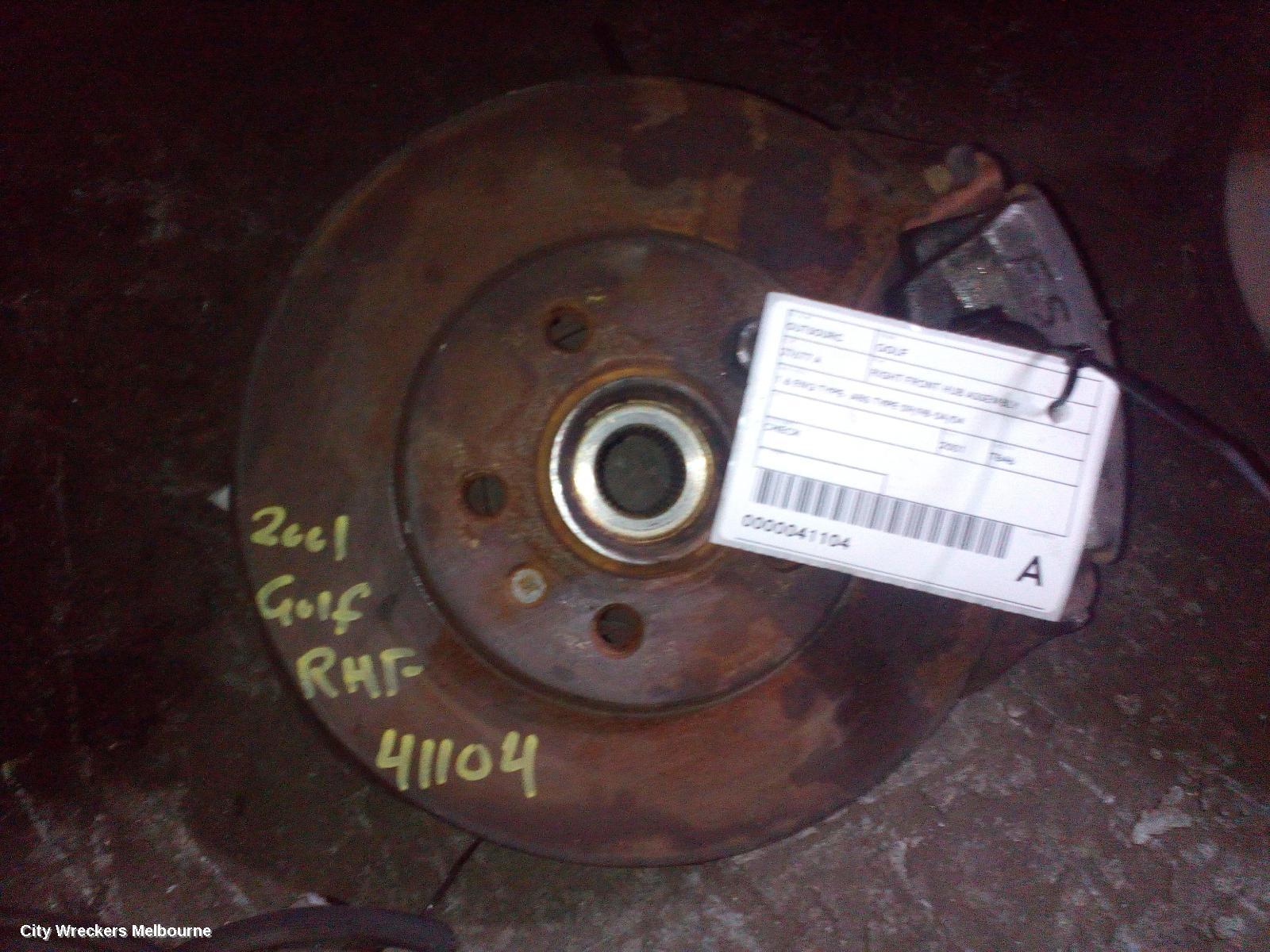 VOLKSWAGEN GOLF 2001 Right Front Hub Assembly