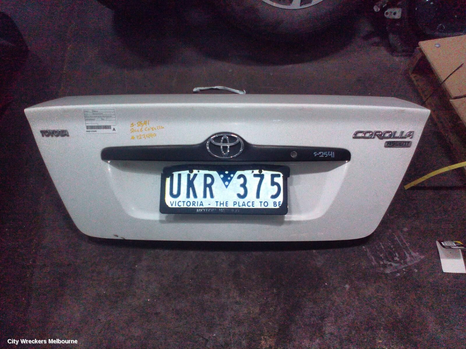 TOYOTA COROLLA 2006 Bootlid/Tailgate