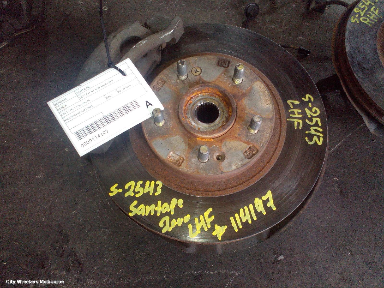 HYUNDAI SANTA FE 2000 Left Front Hub Assembly