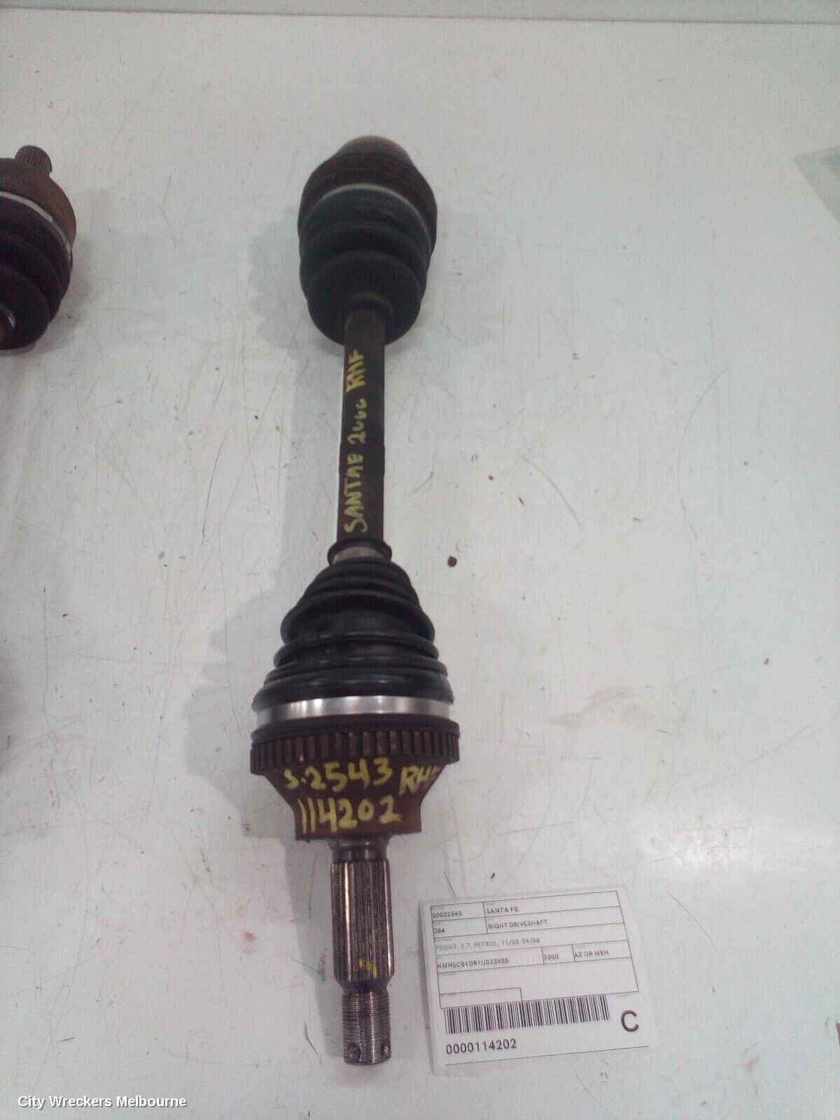 HYUNDAI SANTA FE 2000 Right Driveshaft