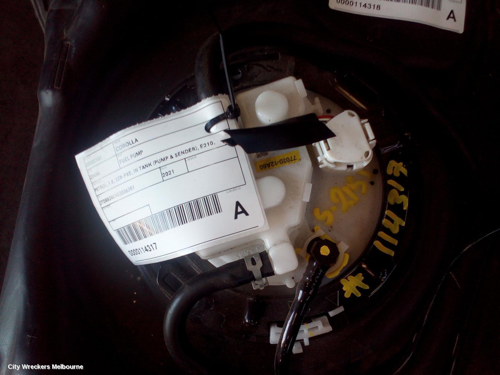 TOYOTA COROLLA 2021 Fuel Pump
