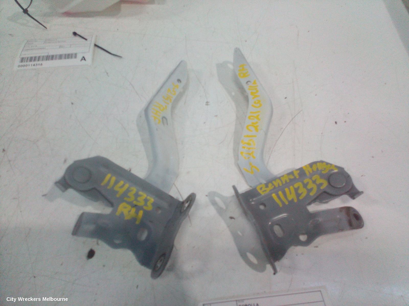 TOYOTA COROLLA 2021 Bonnet Hinge/Strut