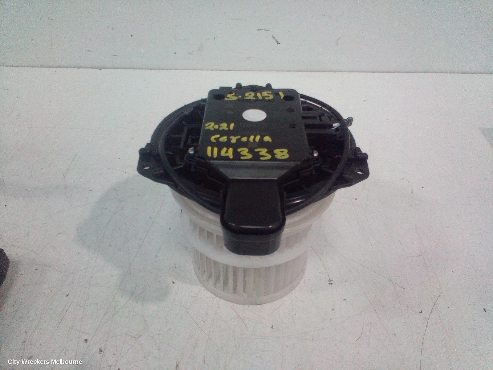 TOYOTA COROLLA 2021 Heater Fan Motor