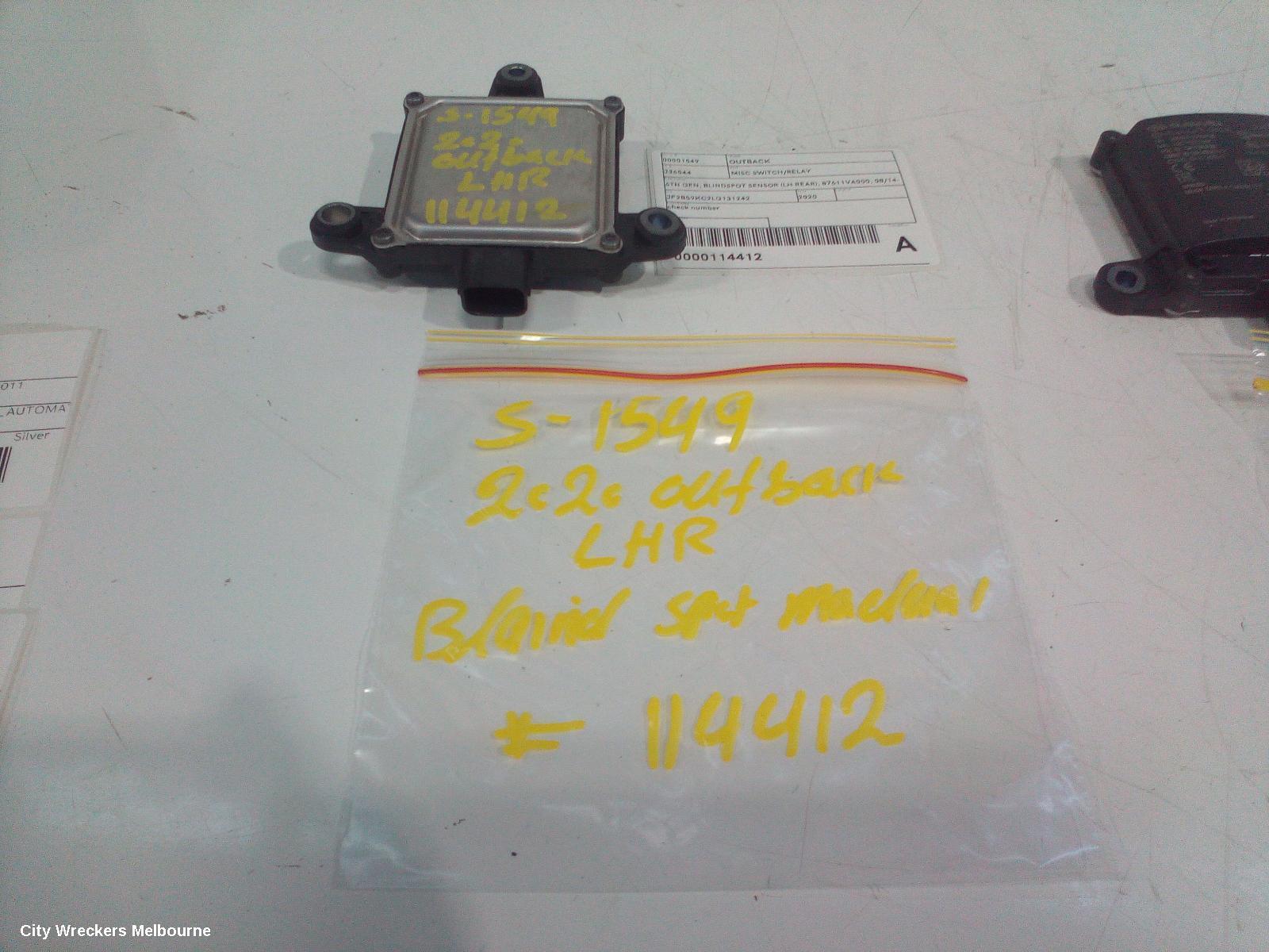 SUBARU OUTBACK 2020 REVERSE_CAMERA
