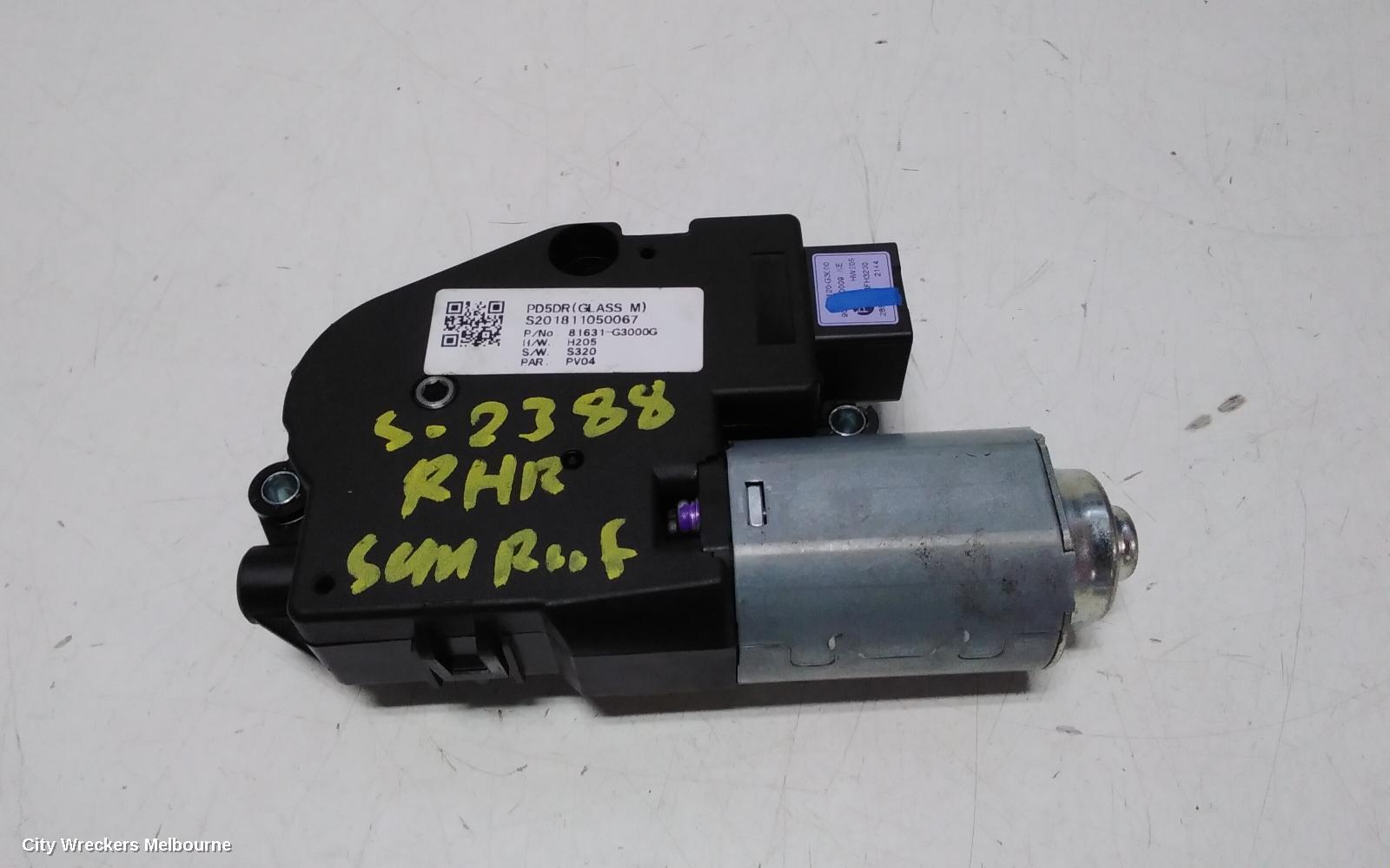 HYUNDAI I30 2019 Sunroof Motor