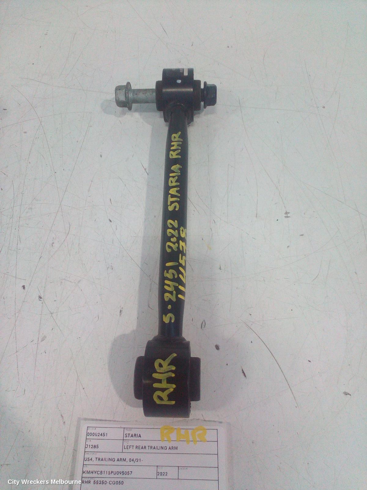 HYUNDAI STARIA 2022 Left Rear Trailing Arm
