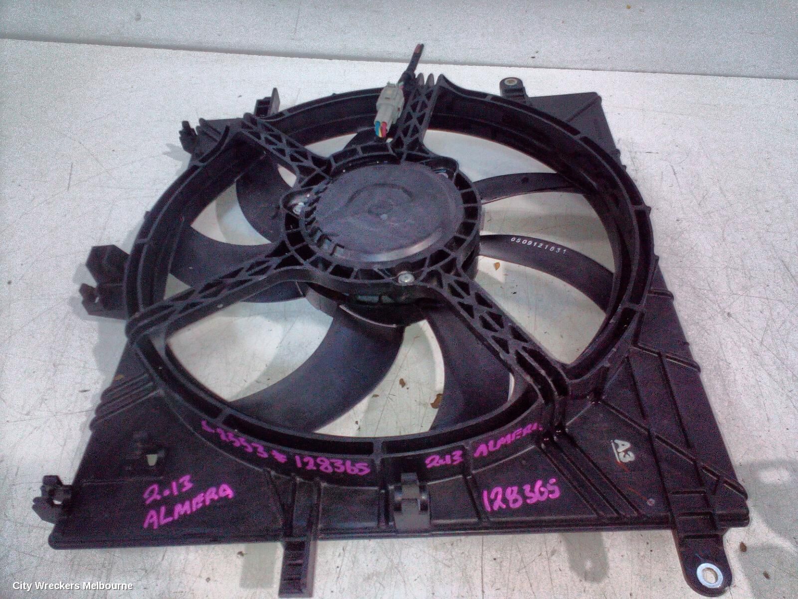 NISSAN ALMERA 2013 Fan