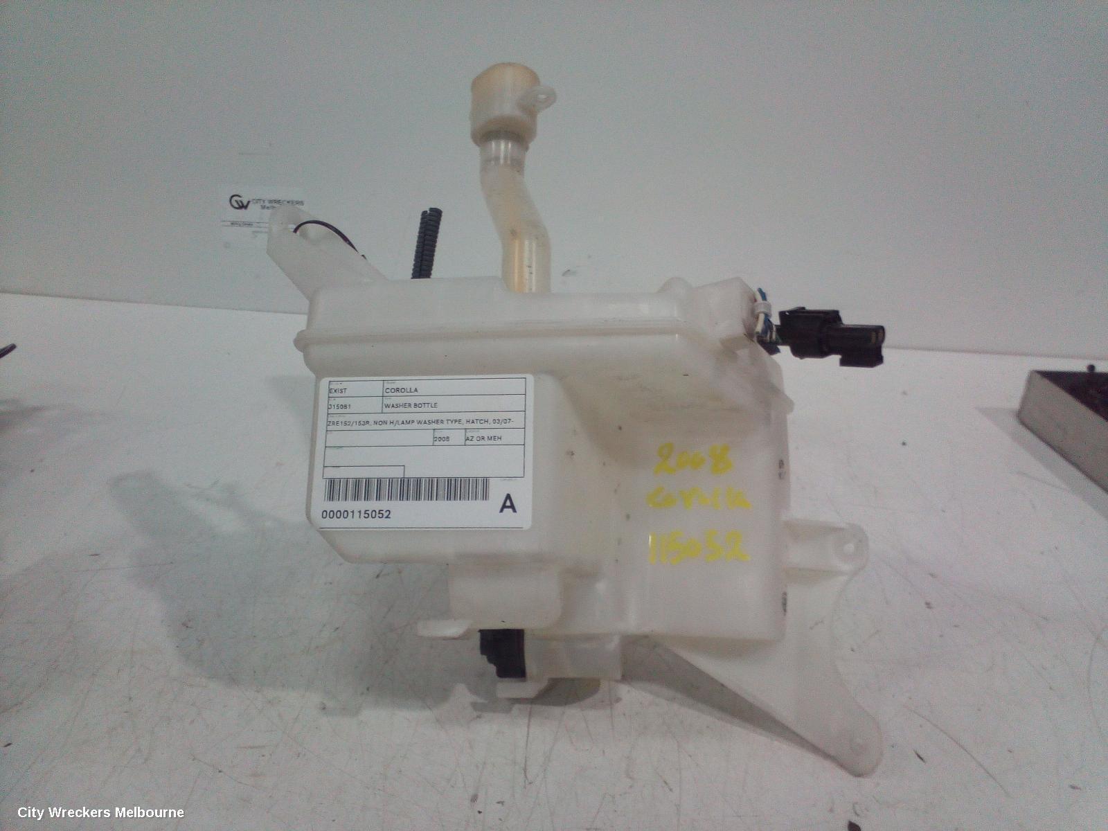 TOYOTA COROLLA 2008 Washer Bottle