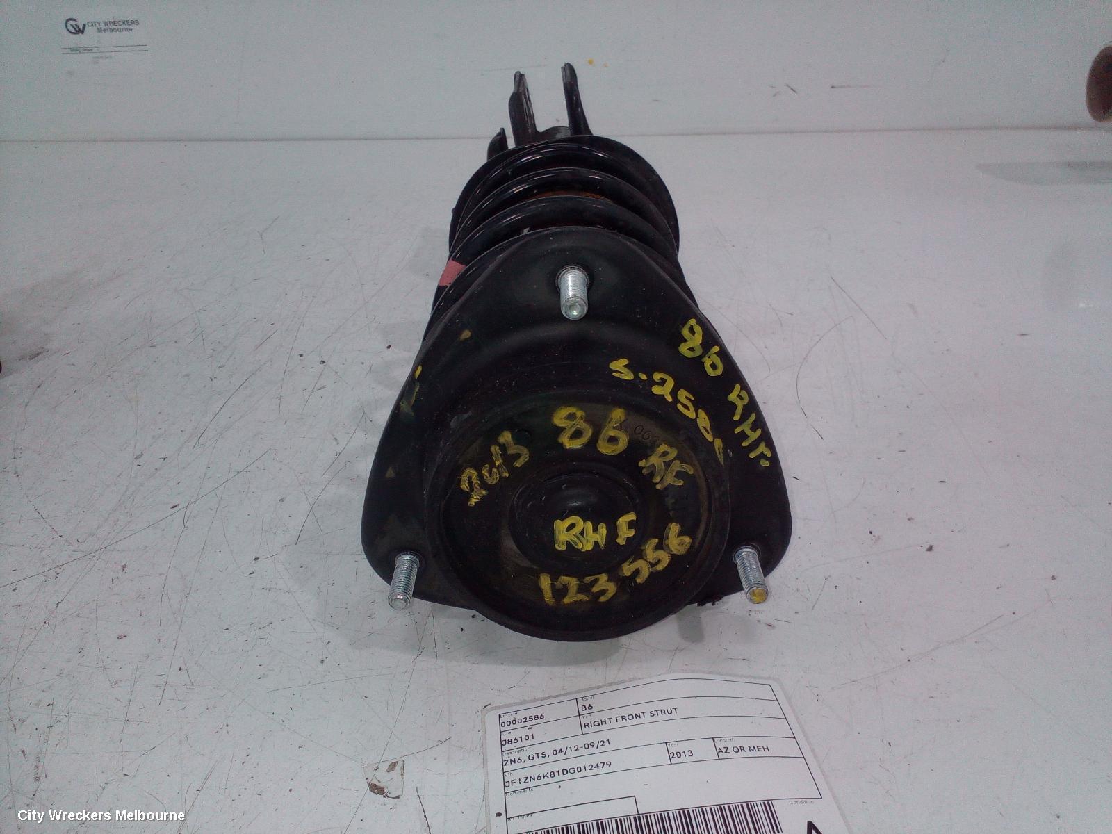 TOYOTA 86 2013 Right Front Strut