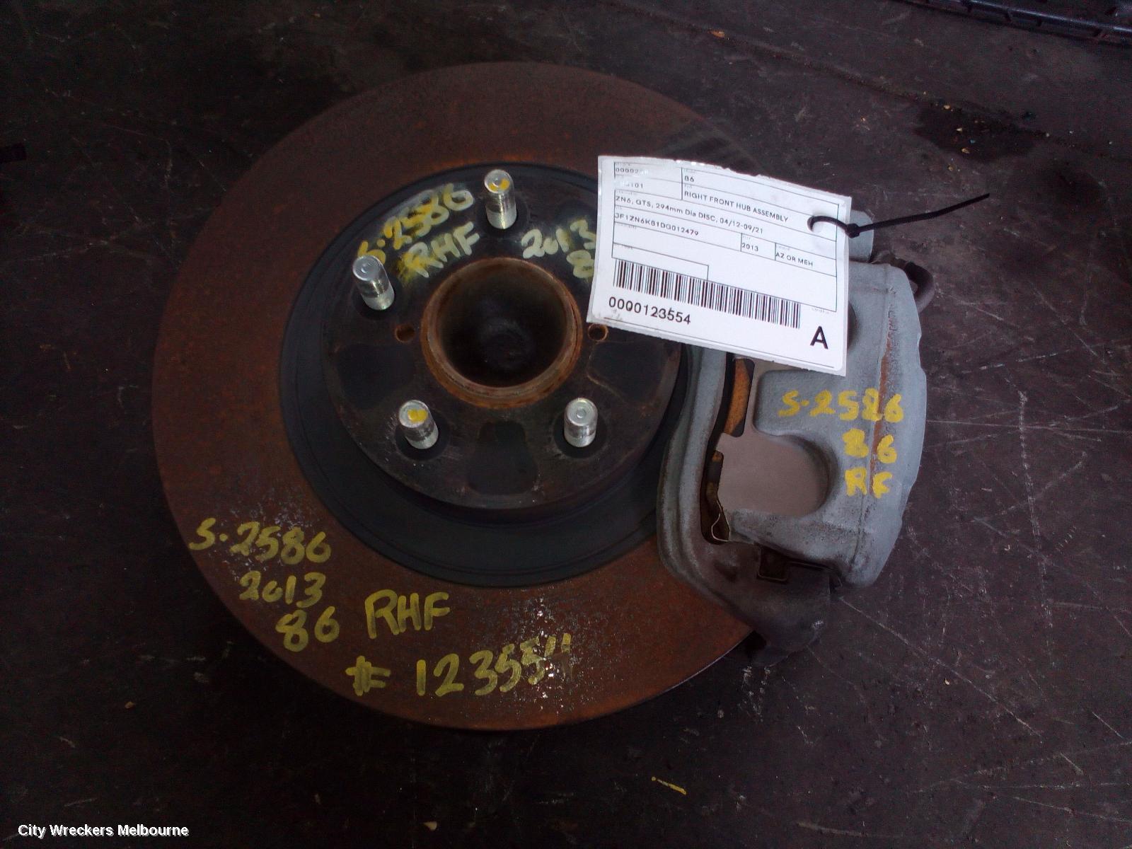 TOYOTA 86 2013 Right Front Hub Assembly