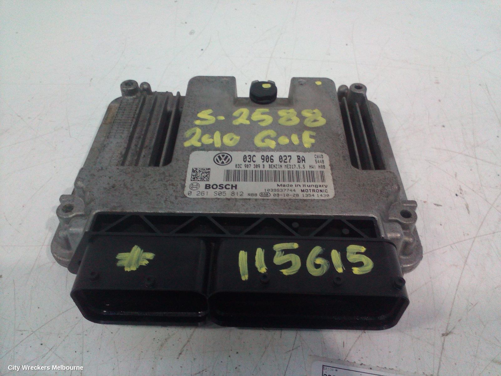 VOLKSWAGEN GOLF 2010 Ecu