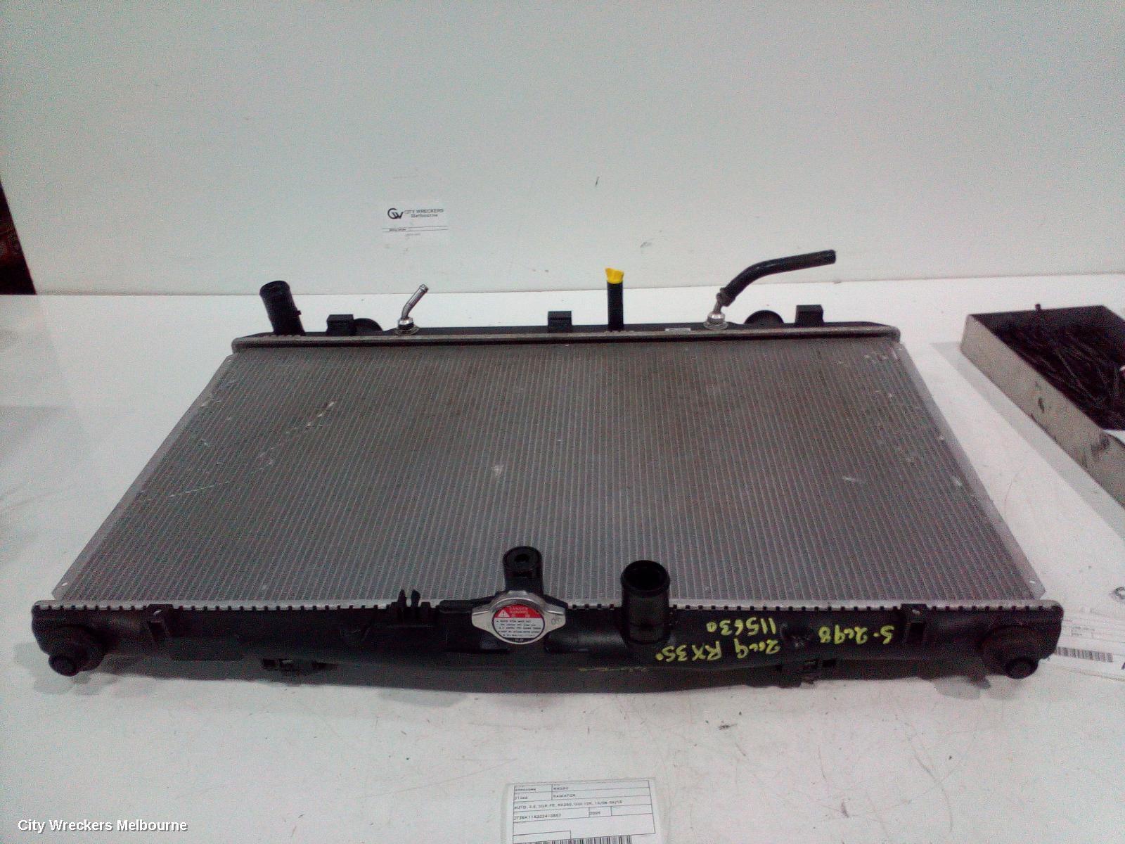 LEXUS RX SERIES 2009 Radiator