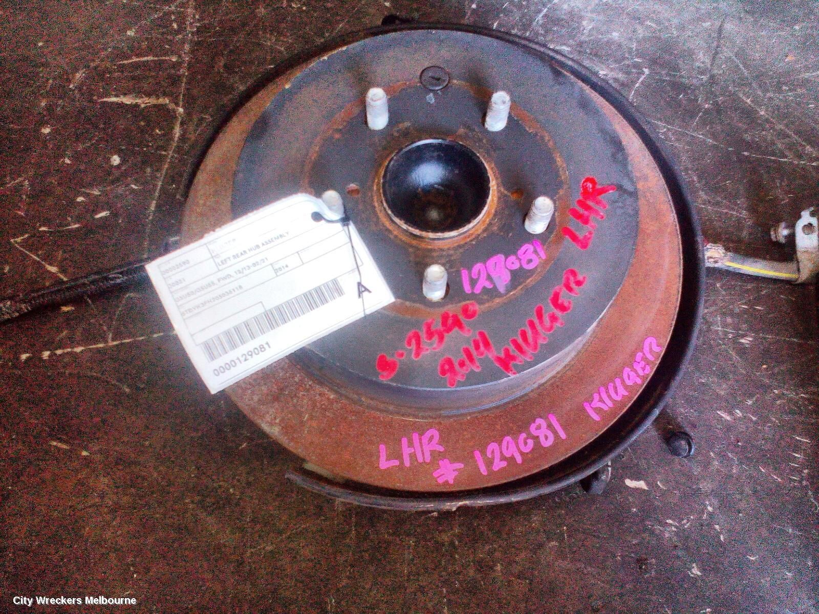 TOYOTA KLUGER 2014 Left Rear Hub Assembly
