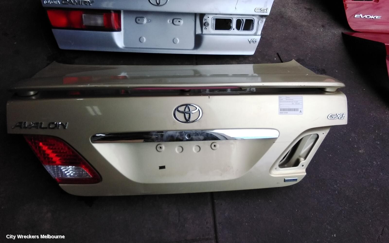 TOYOTA AVALON 2005 Bootlid/Tailgate