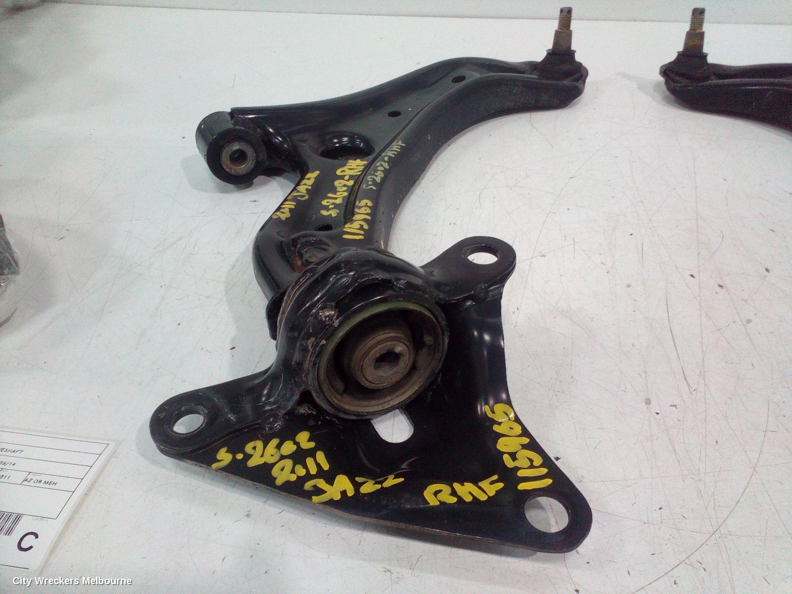 HONDA JAZZ 2011 Right Front Lower Control Arm