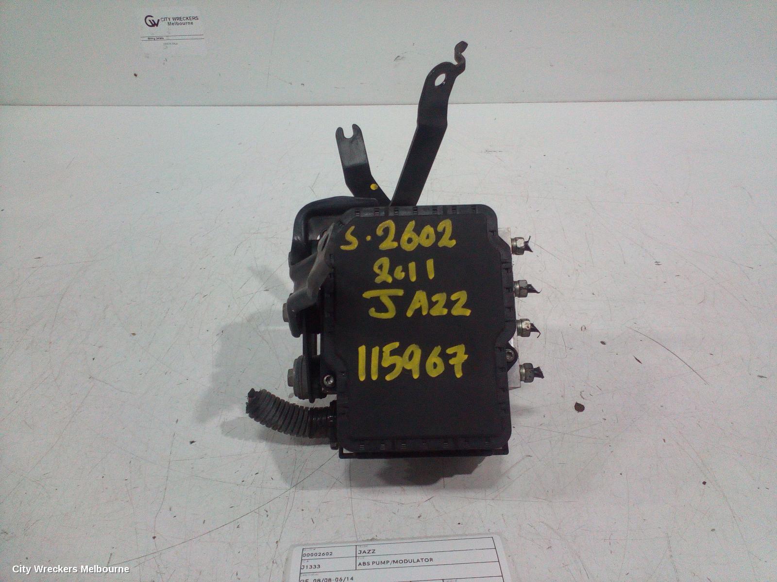 HONDA JAZZ 2011 Abs Pump/Modulator