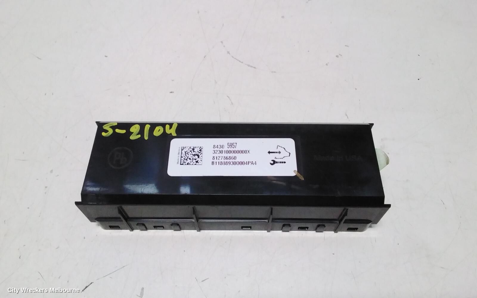 HOLDEN EQUINOX 2019 Heater/Ac Controls