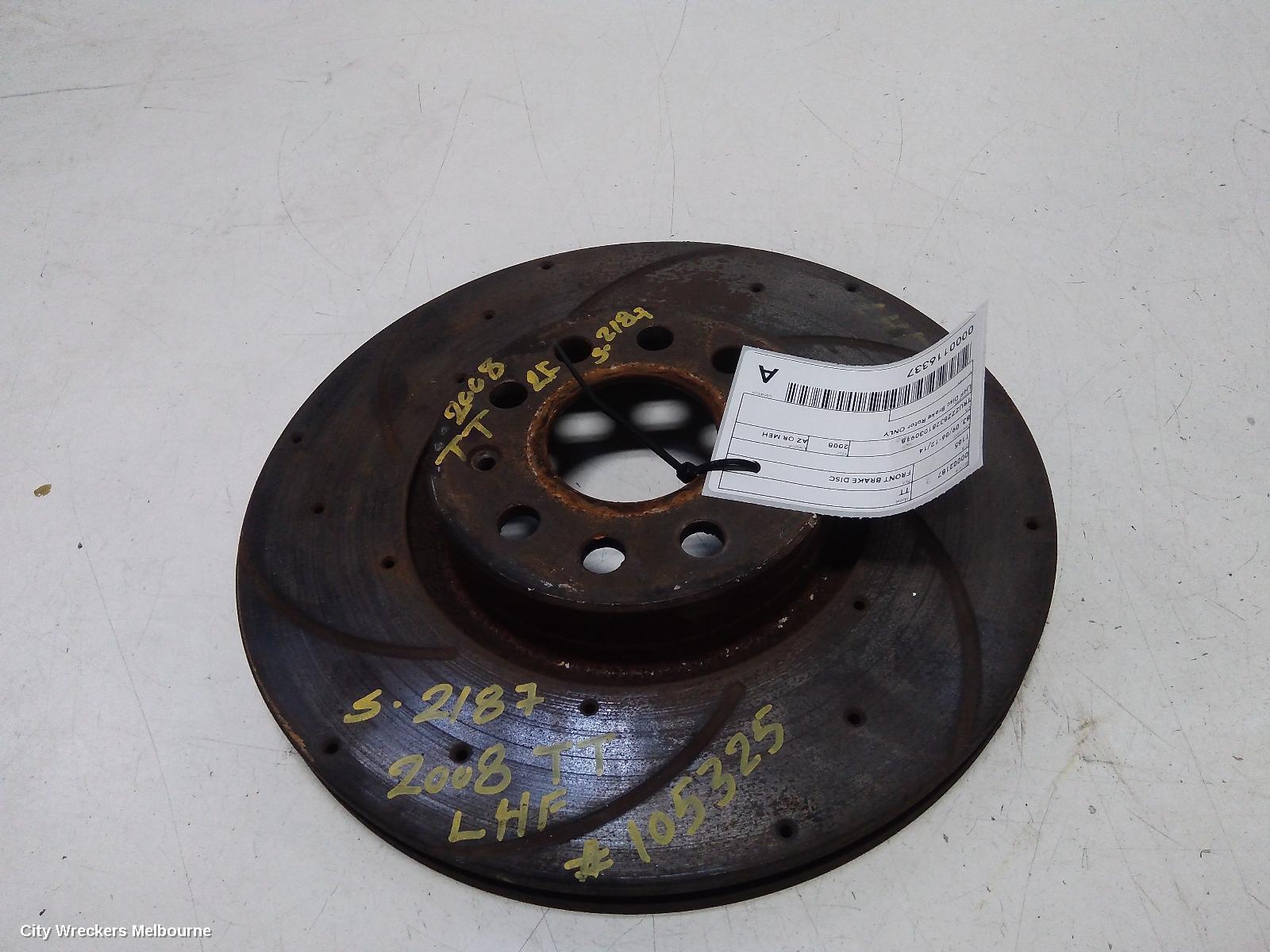 AUDI TT 2008 Front Brake Disc/Drm