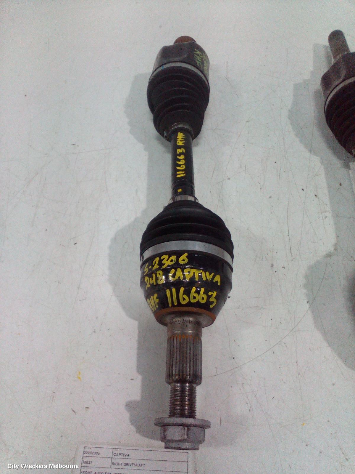 HOLDEN CAPTIVA 2018 Right Driveshaft