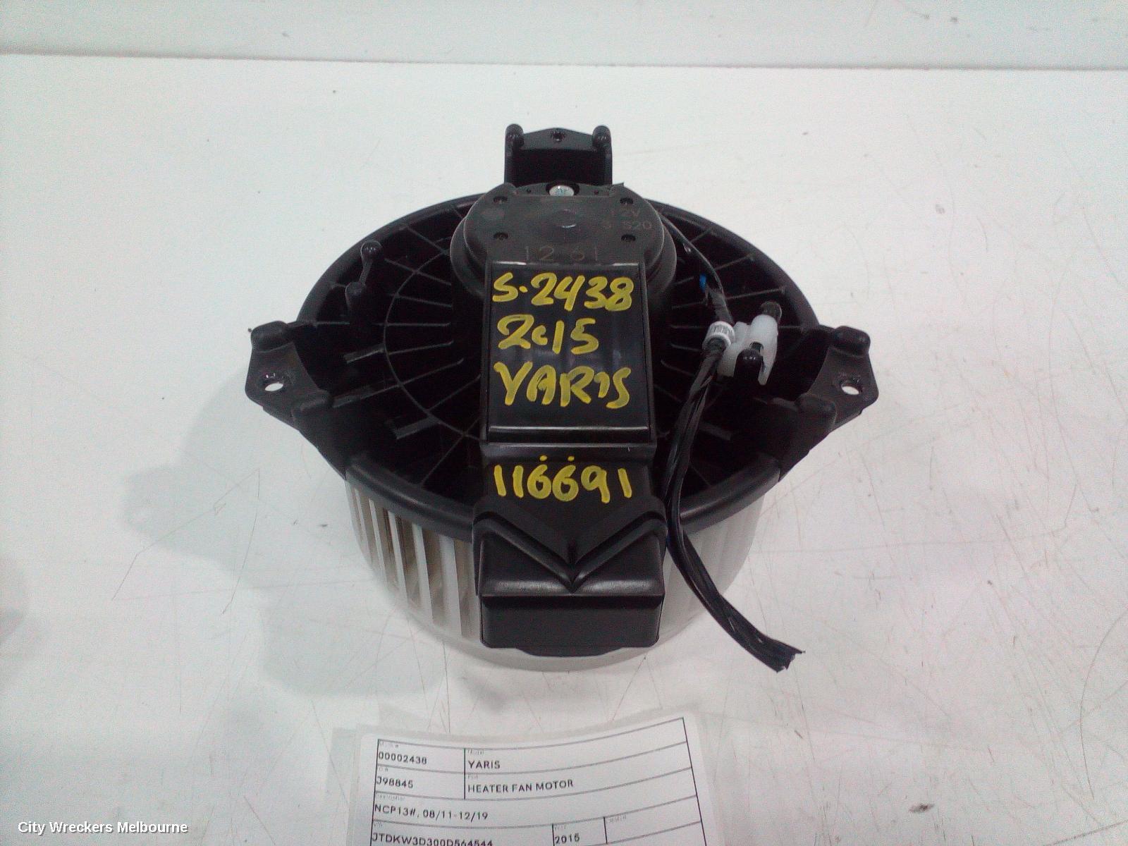 TOYOTA YARIS 2015 Heater Fan Motor