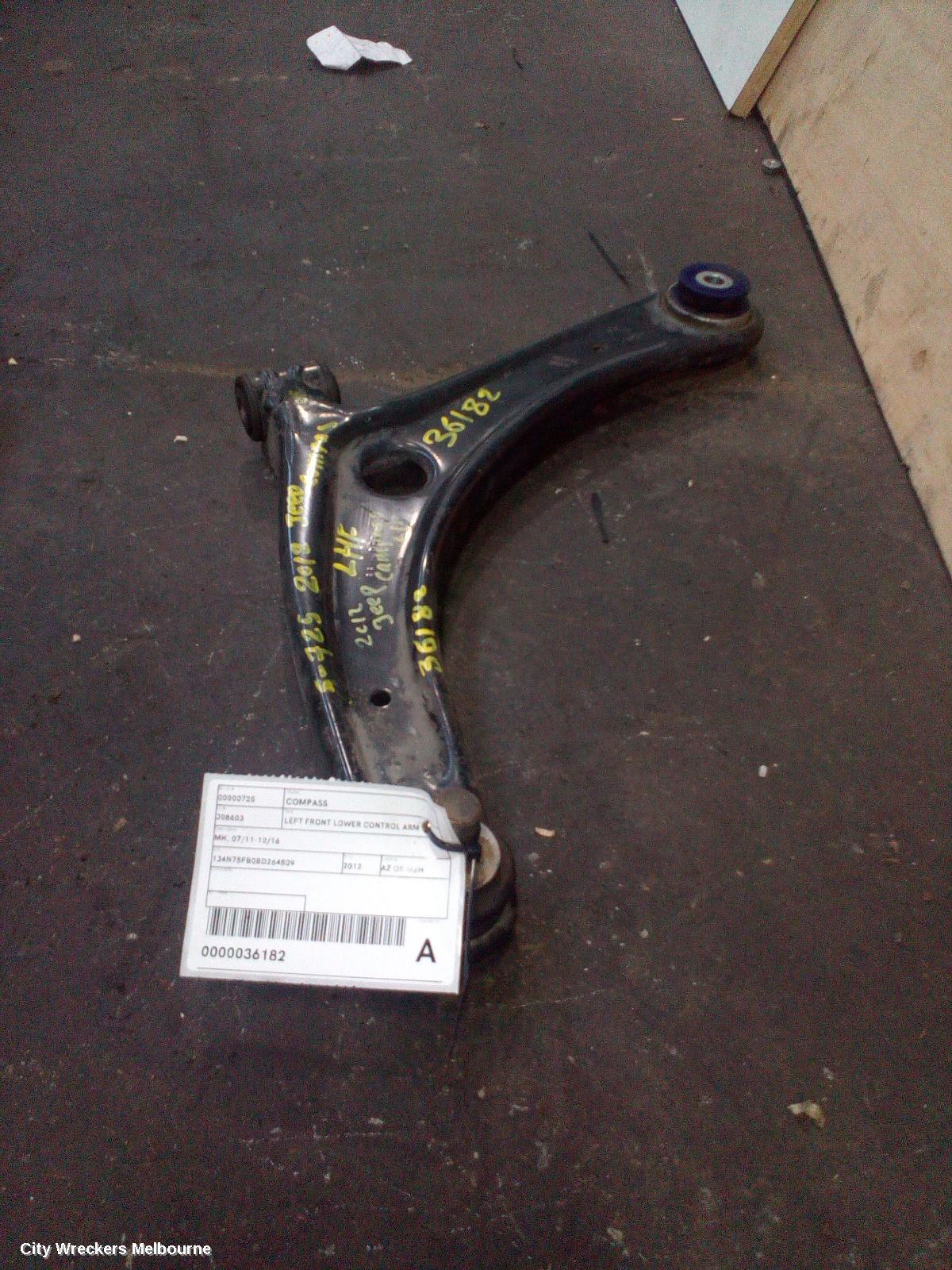 JEEP COMPASS 2012 Left Front Lower Control Arm