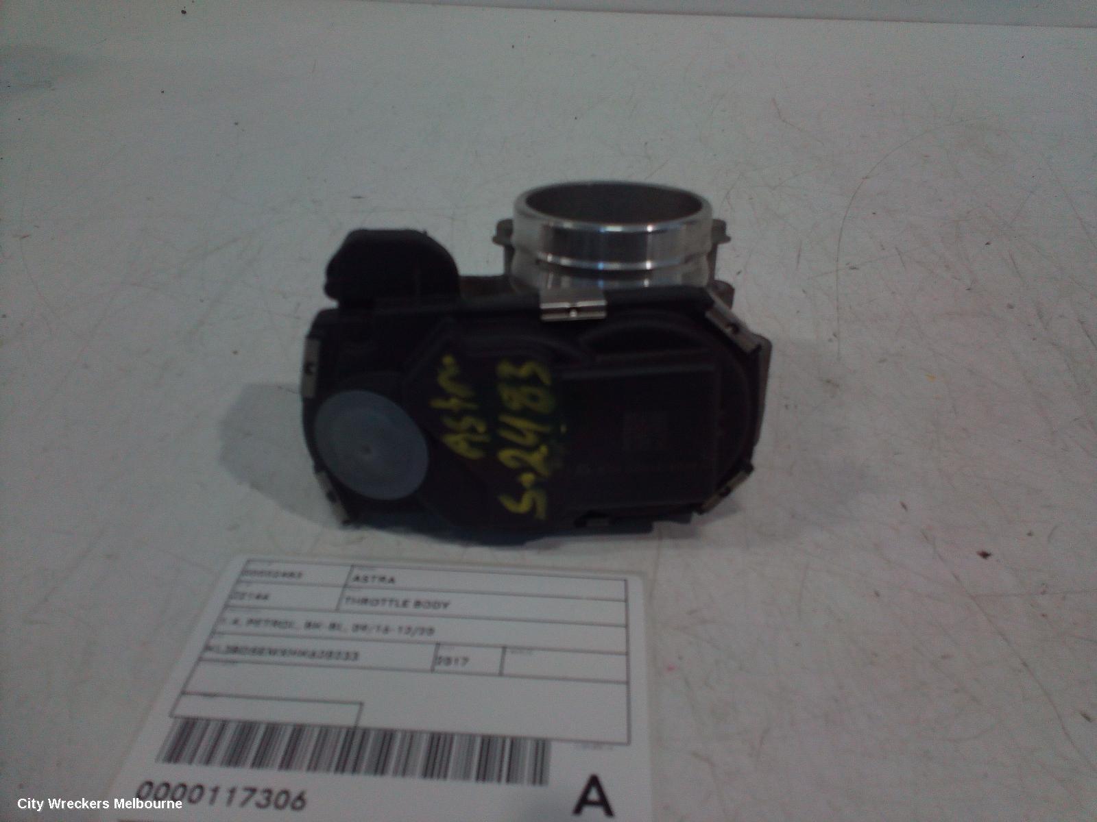 HOLDEN ASTRA 2017 Throttle Body