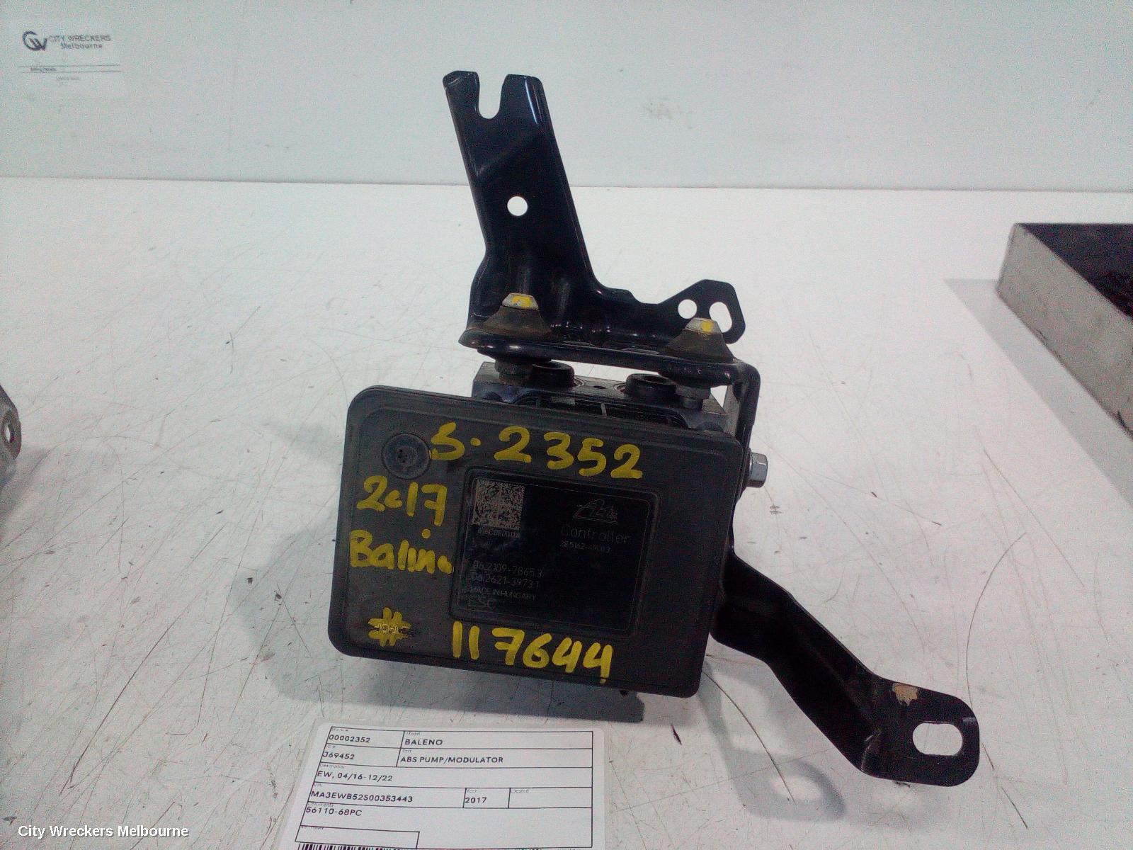 SUZUKI BALENO 2017 Abs Pump/Modulator