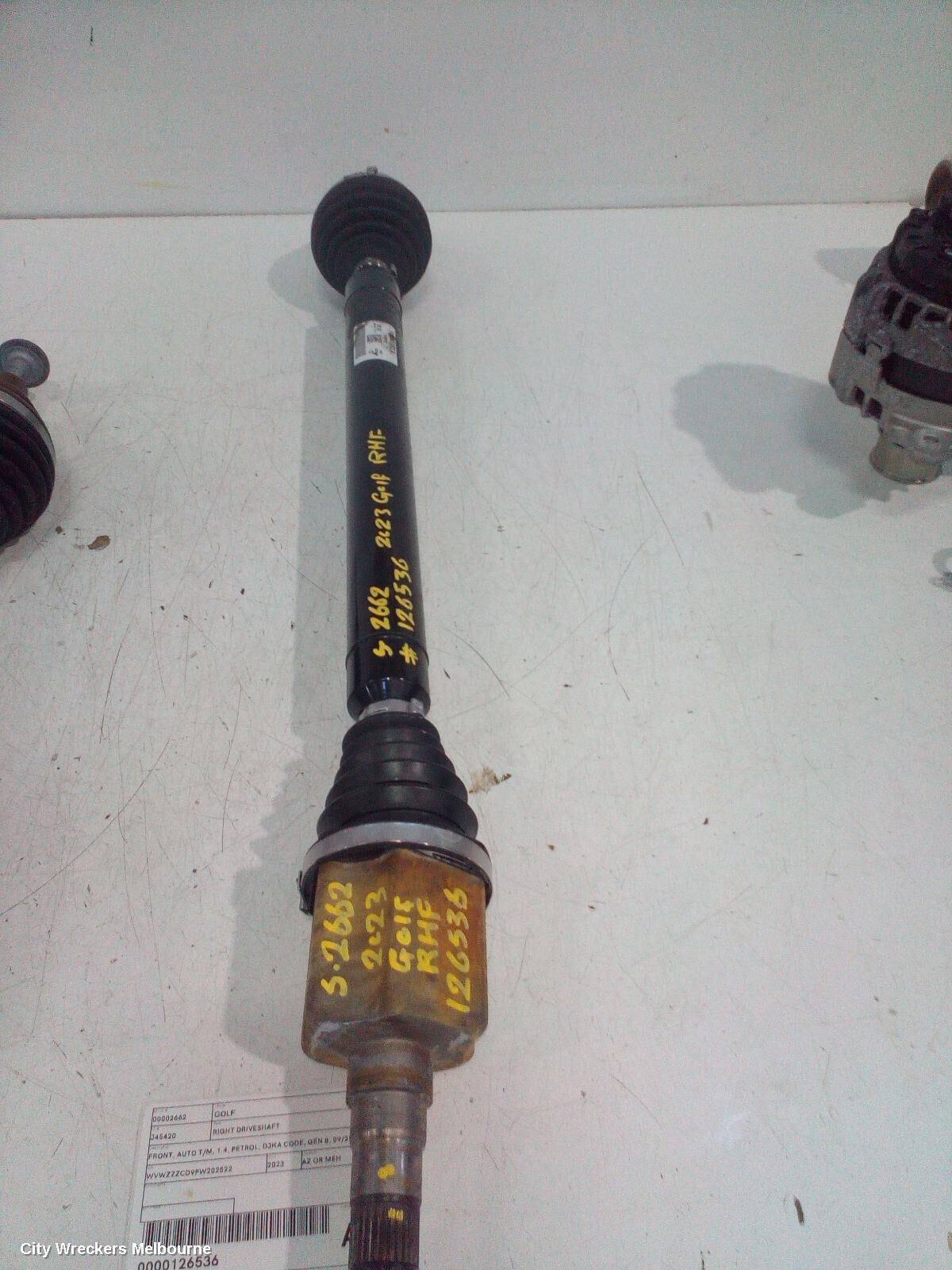 VOLKSWAGEN GOLF 2023 Right Driveshaft