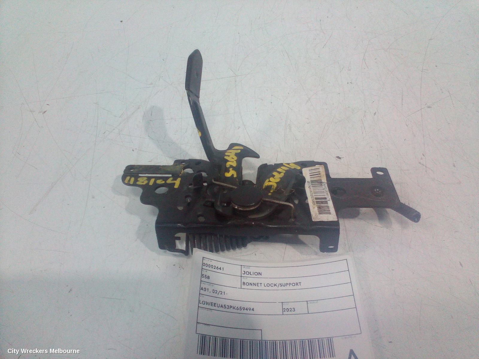 HAVAL JOLION 2023 Bonnet Lock/Support