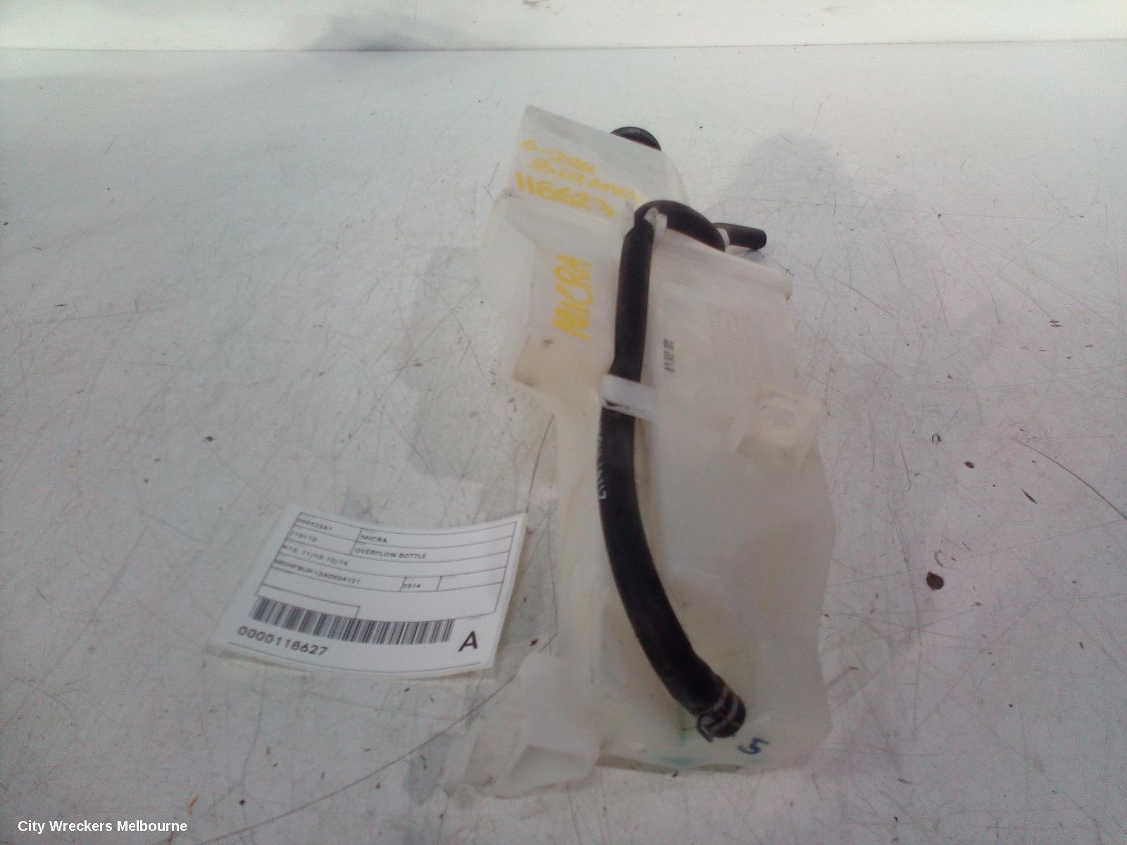 NISSAN MICRA 2014 Overflow Bottle