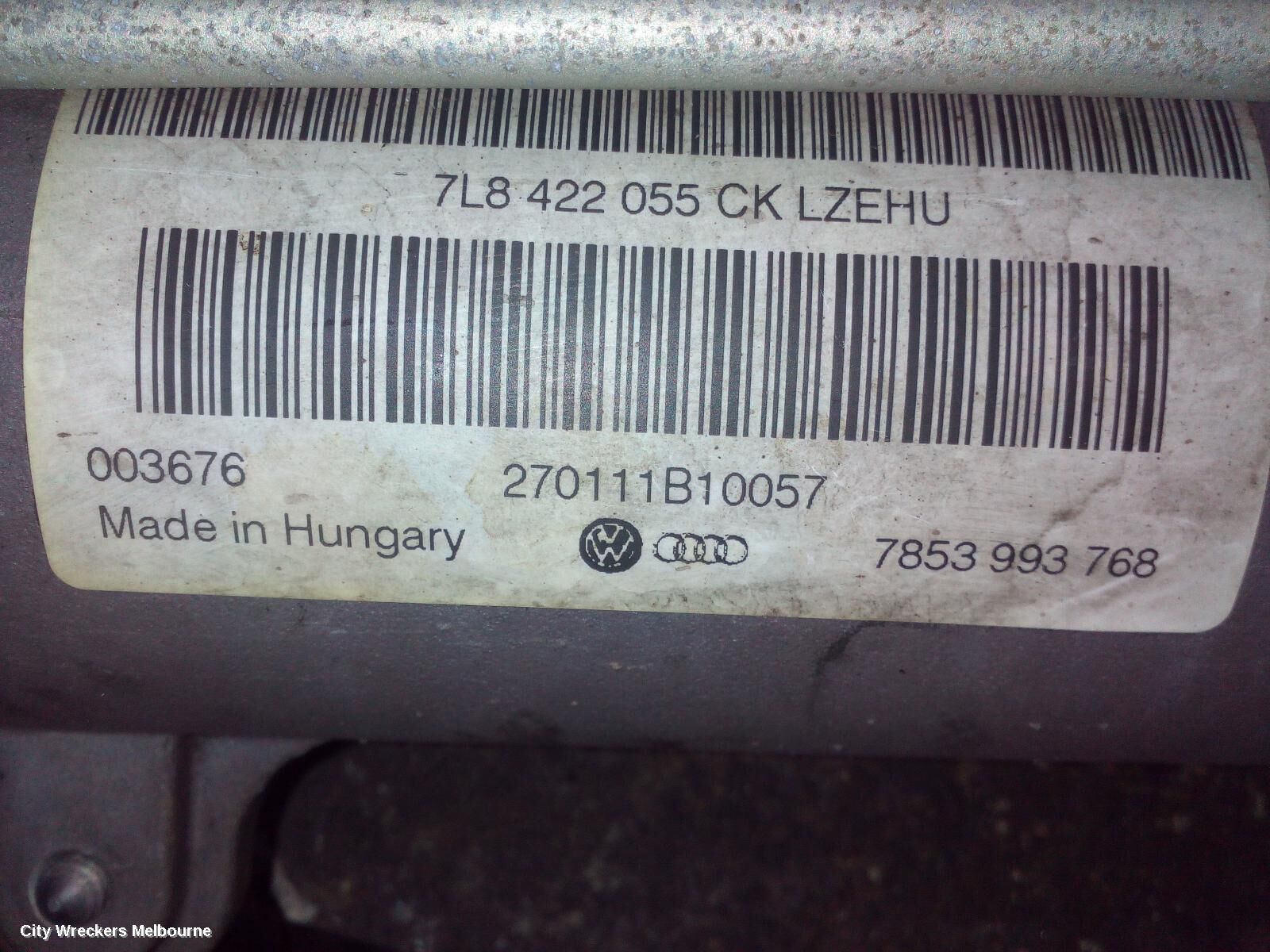 AUDI Q7 2011 Steering Box/Rack