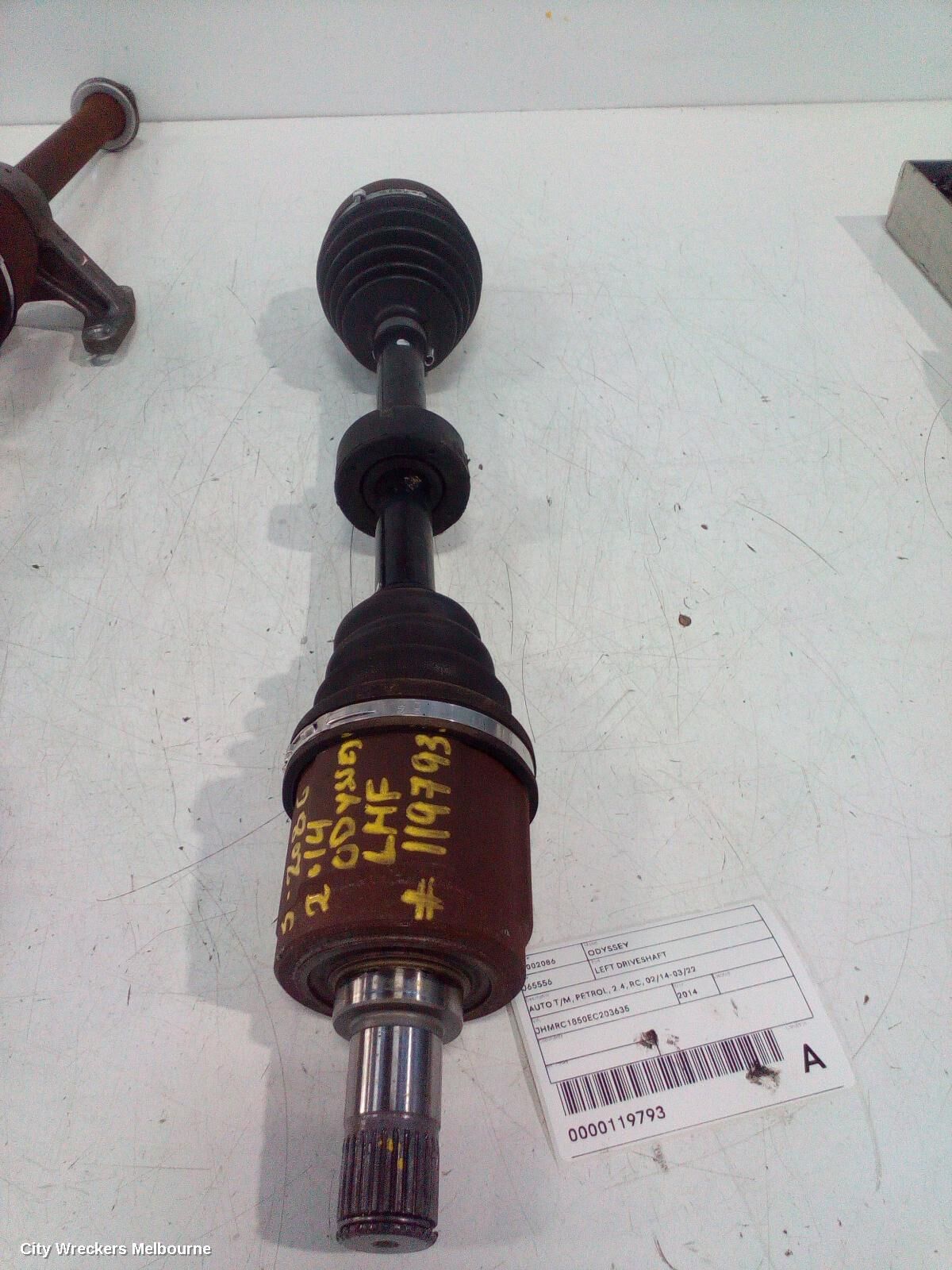 HONDA ODYSSEY 2014 Left Driveshaft