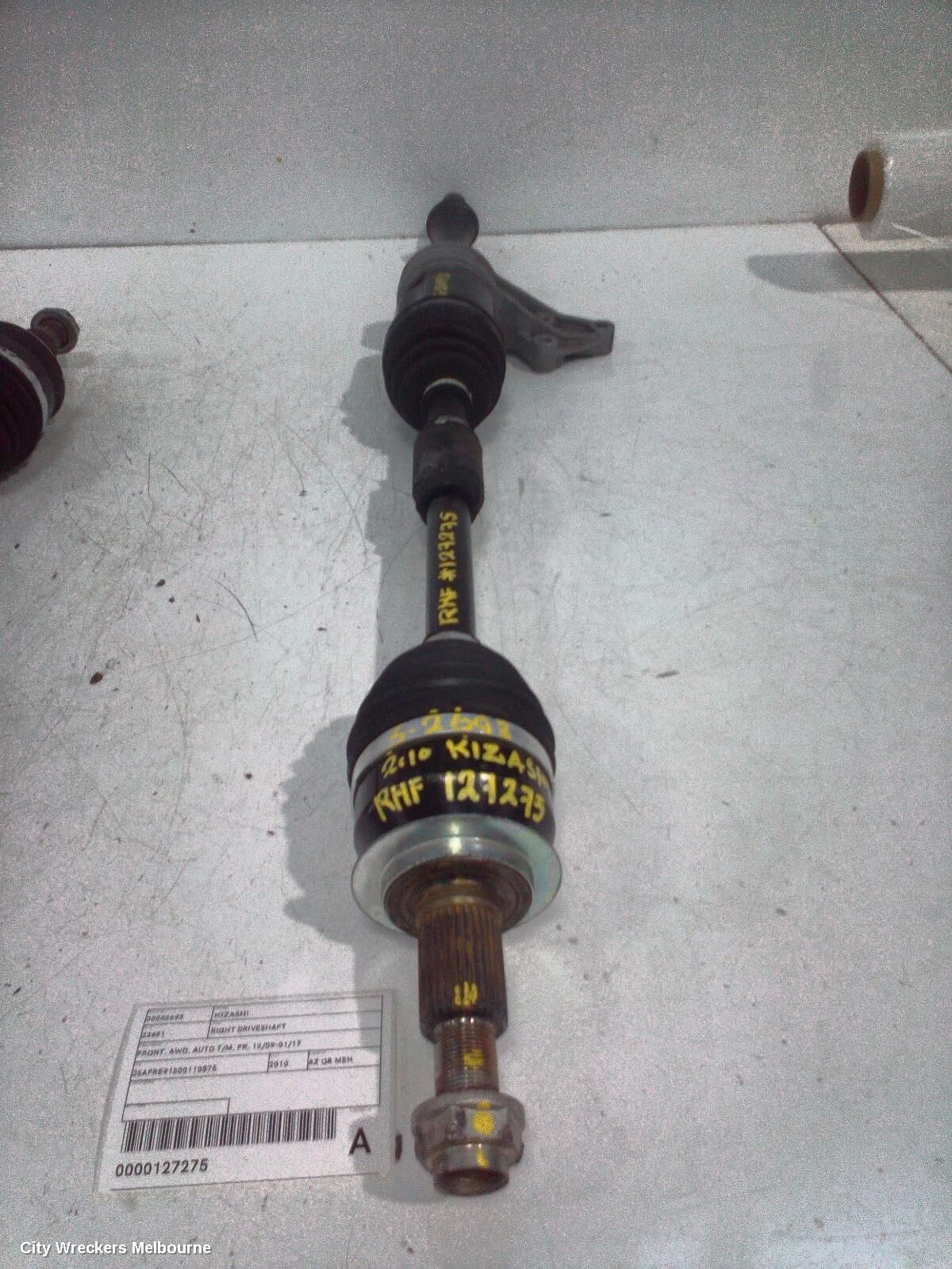 SUZUKI KIZASHI 2010 Right Driveshaft