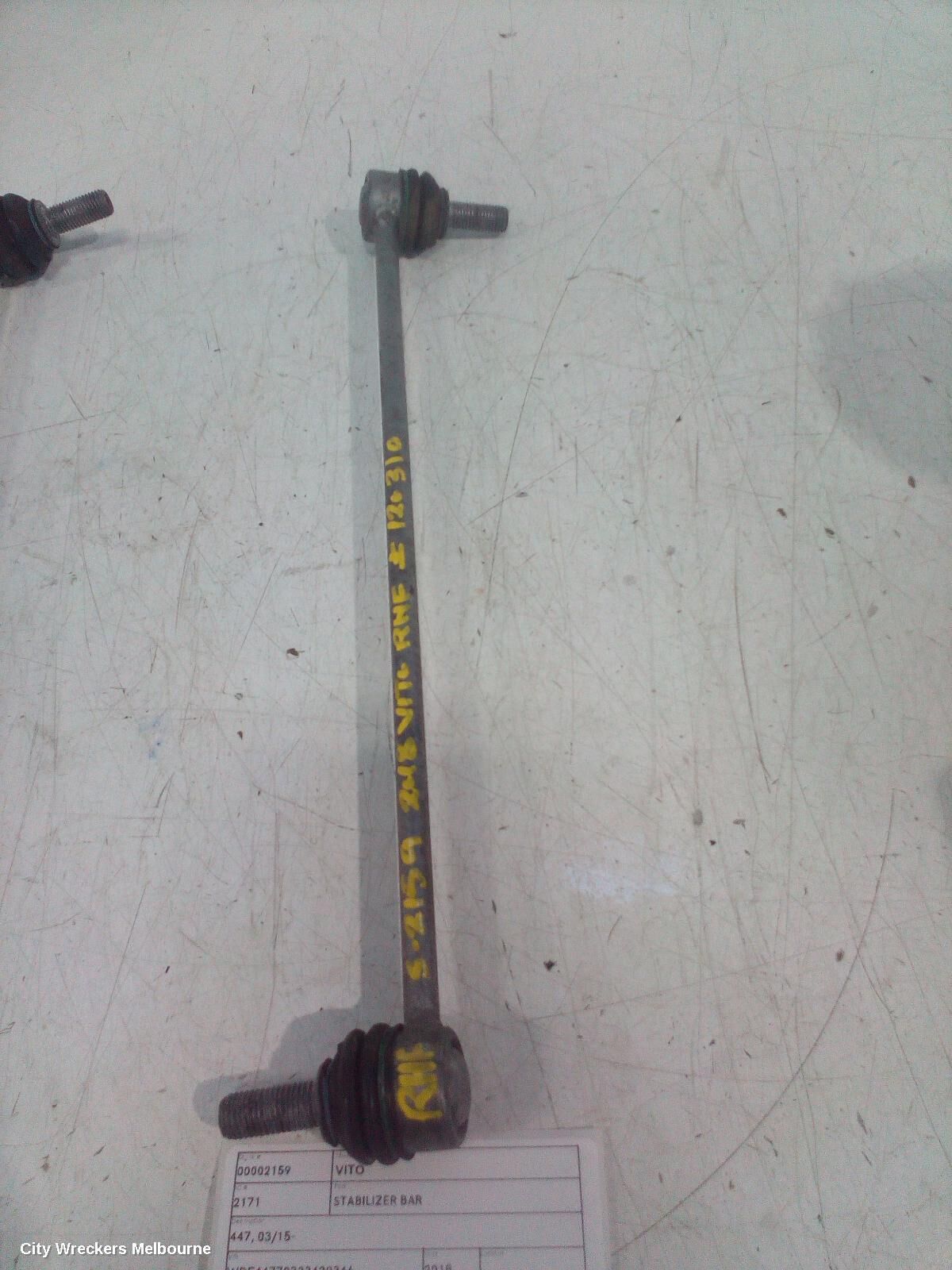 MERCEDES VITO 2018 Stabiliser Bar