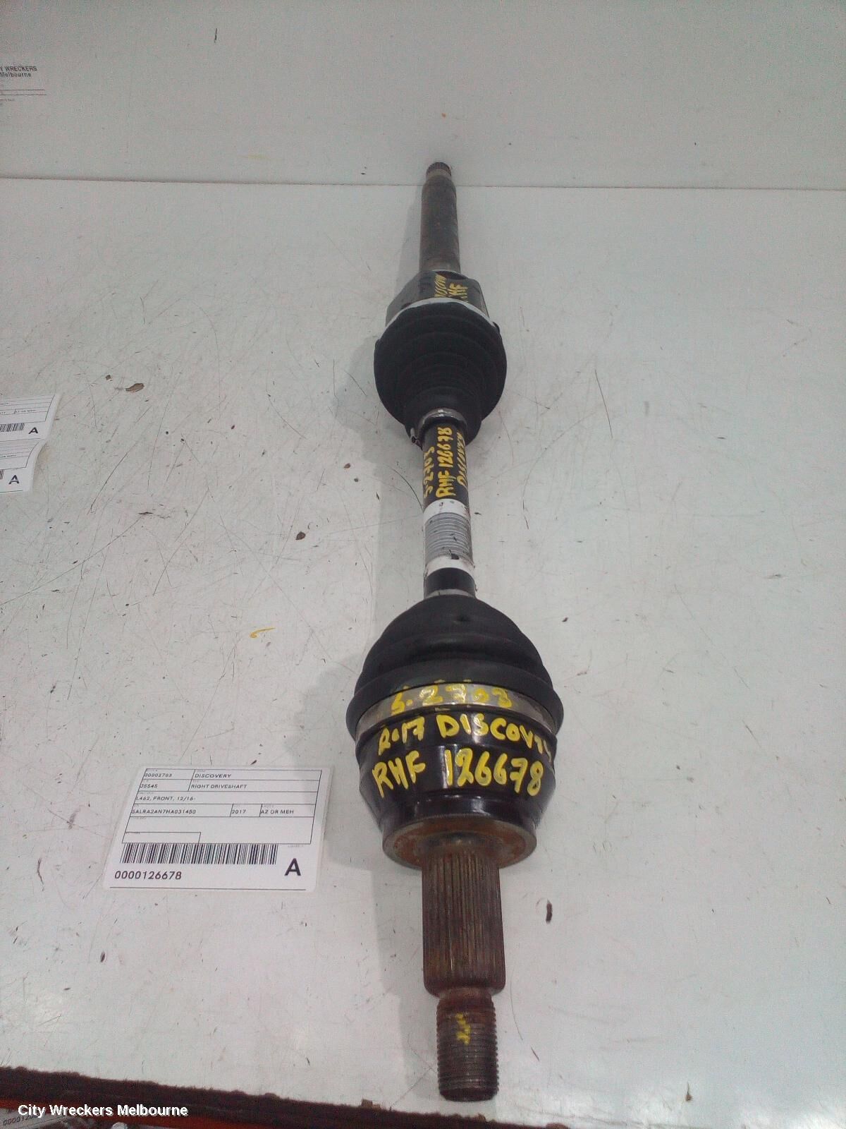 LAND ROVER DISCOVERY 2017 Right Driveshaft