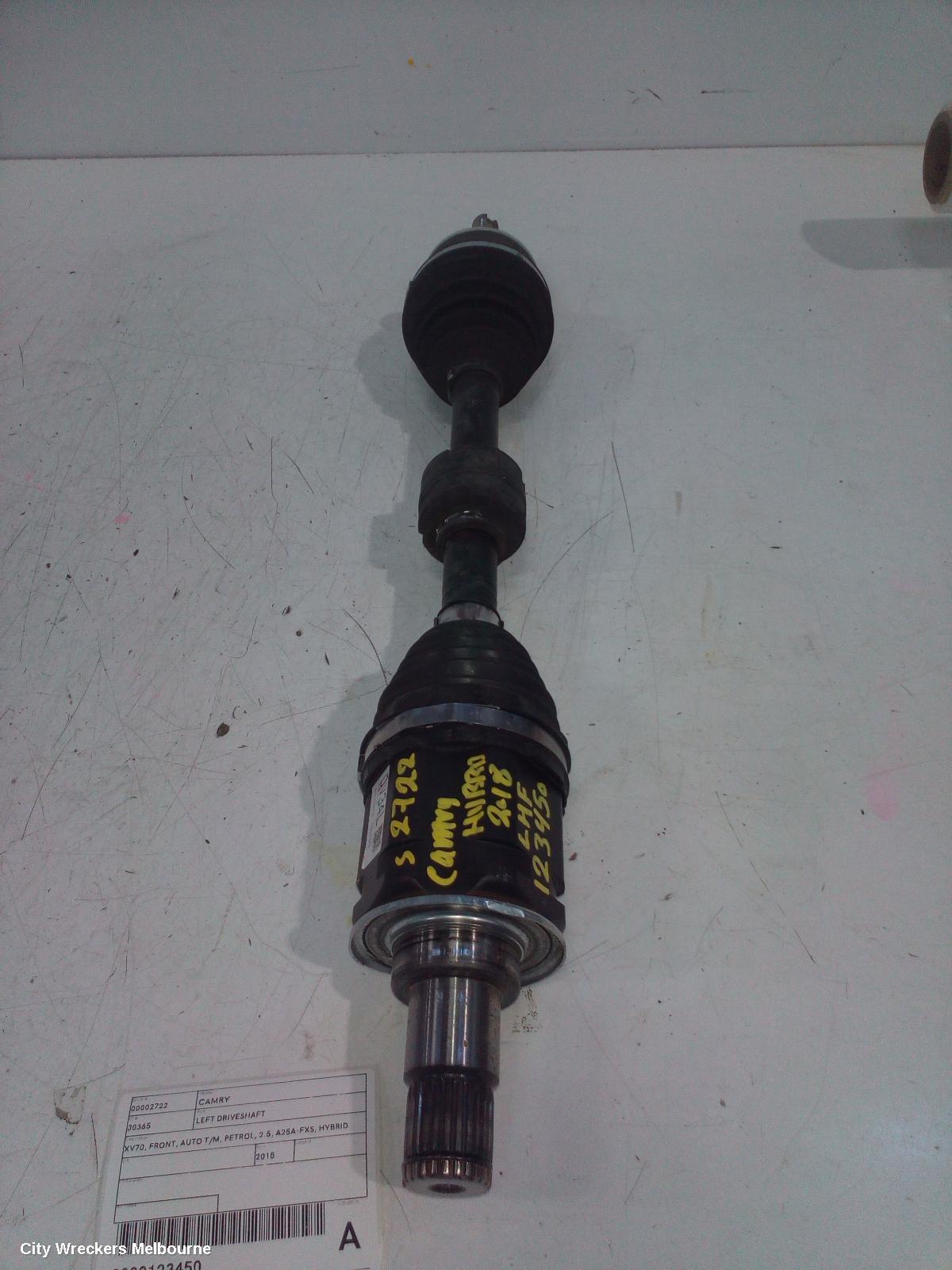 TOYOTA CAMRY 2018 Left Driveshaft