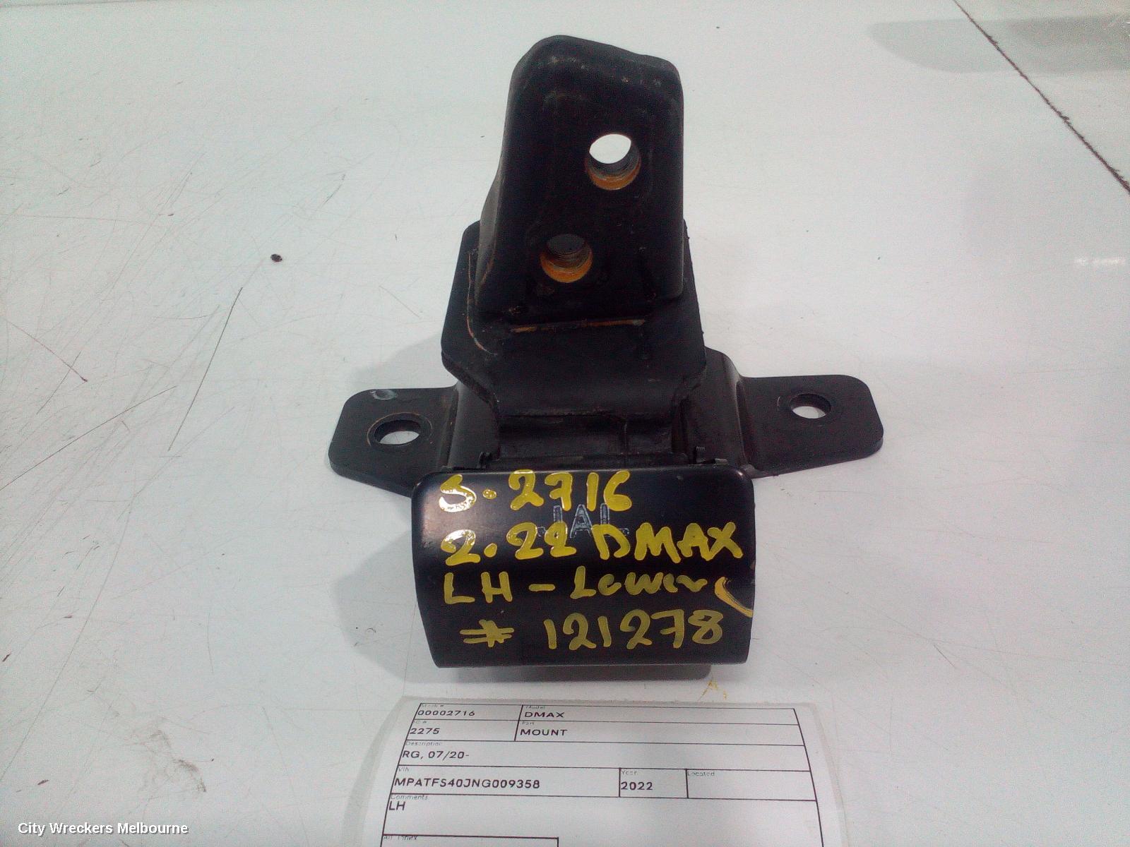ISUZU DMAX 2022 Mount