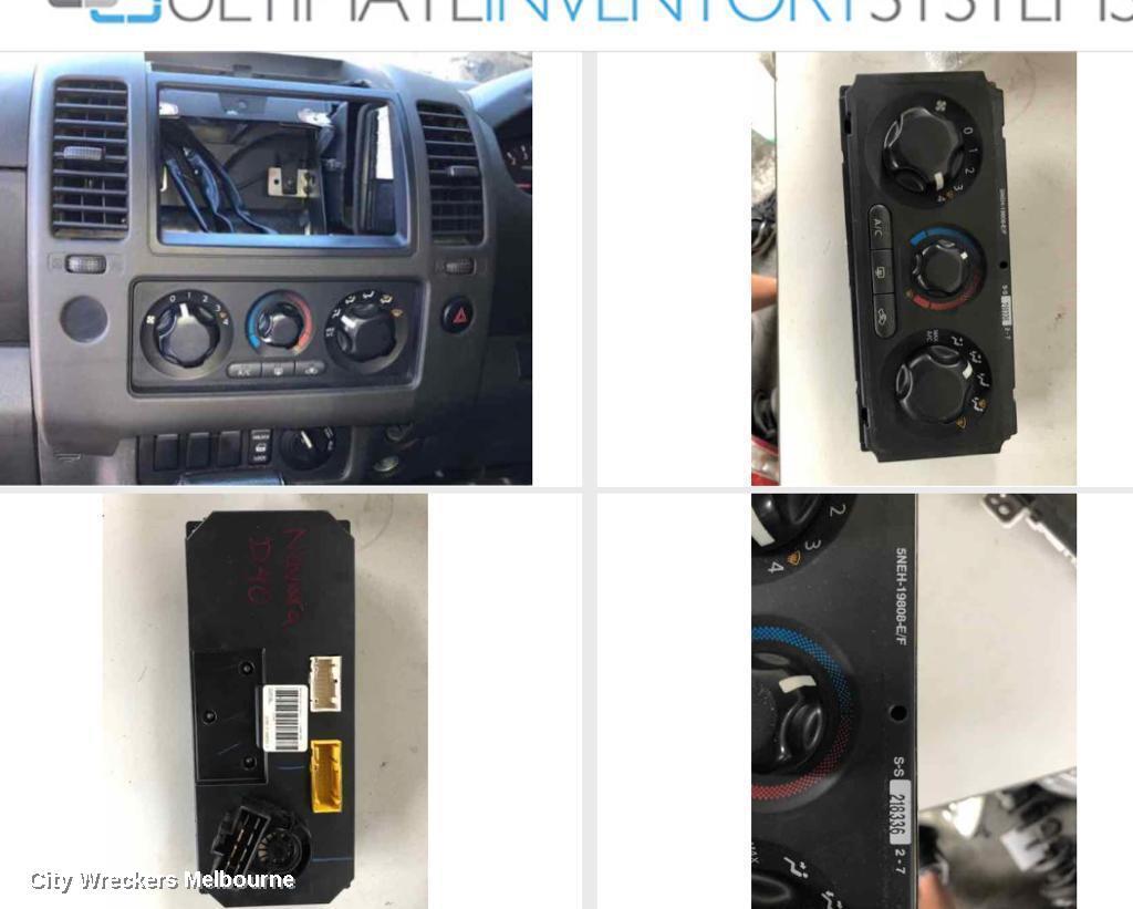 NISSAN NAVARA 2006 Heater/Ac Controls