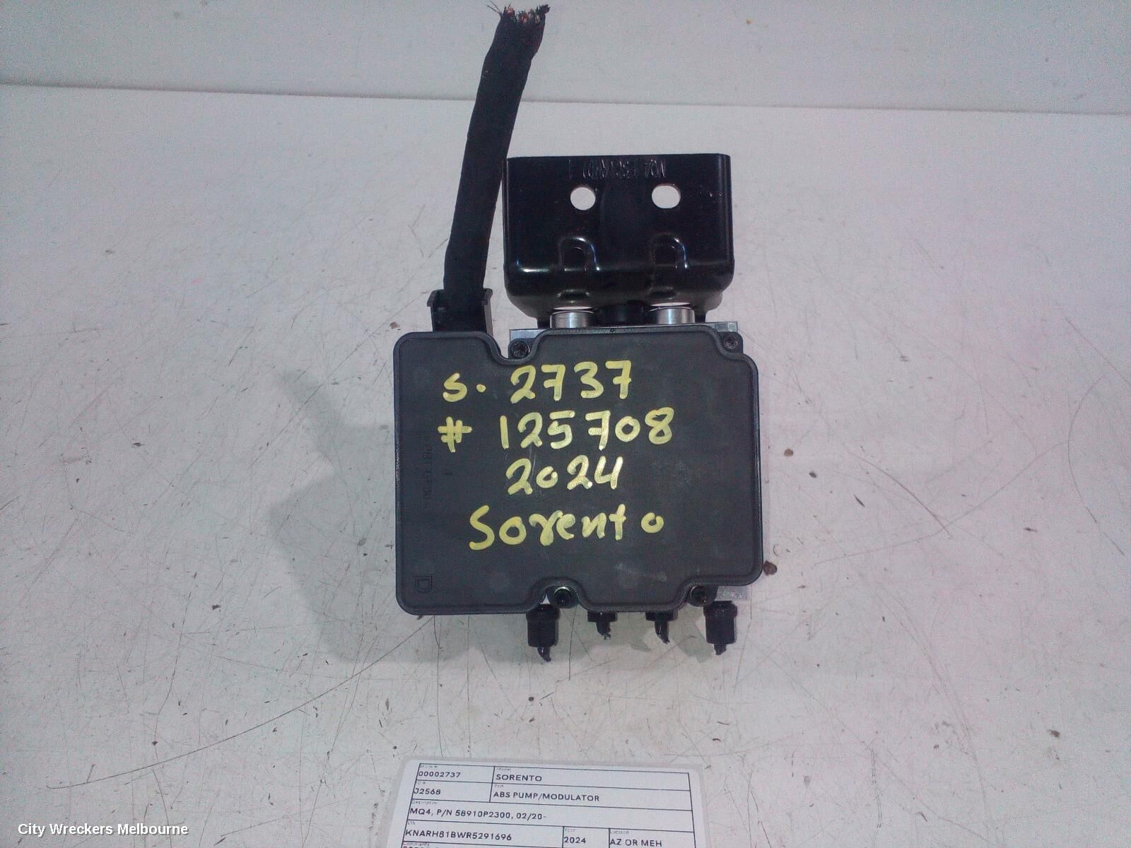 KIA SORENTO 2024 Abs Pump/Modulator